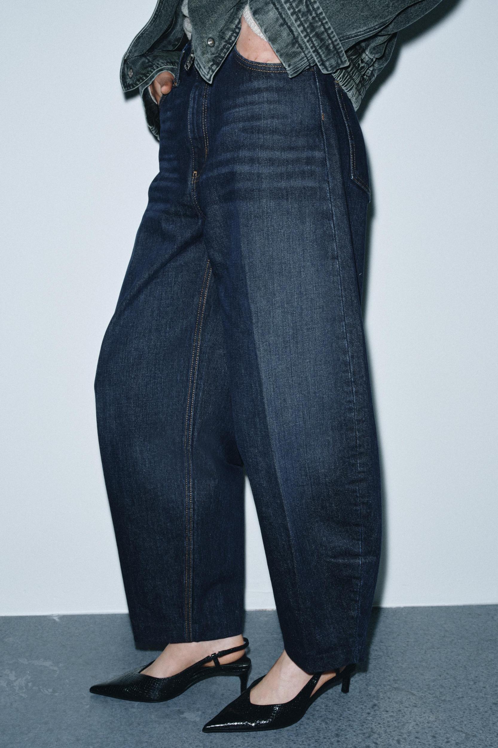 ZW COLLECTION HIGH-WAIST BARREL JEANS Product Image