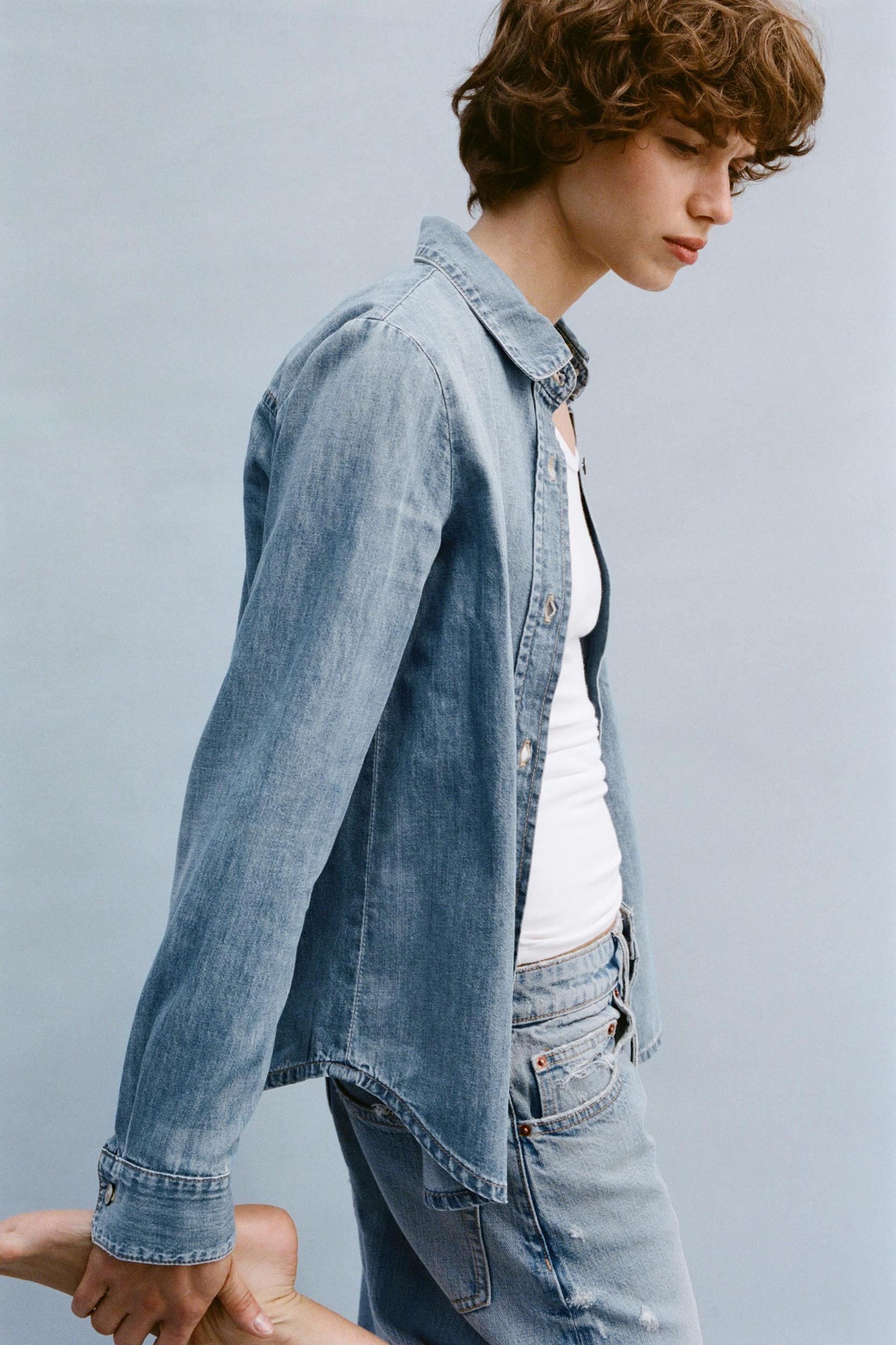 RIPPED BAGGY DENIM JORTS Product Image