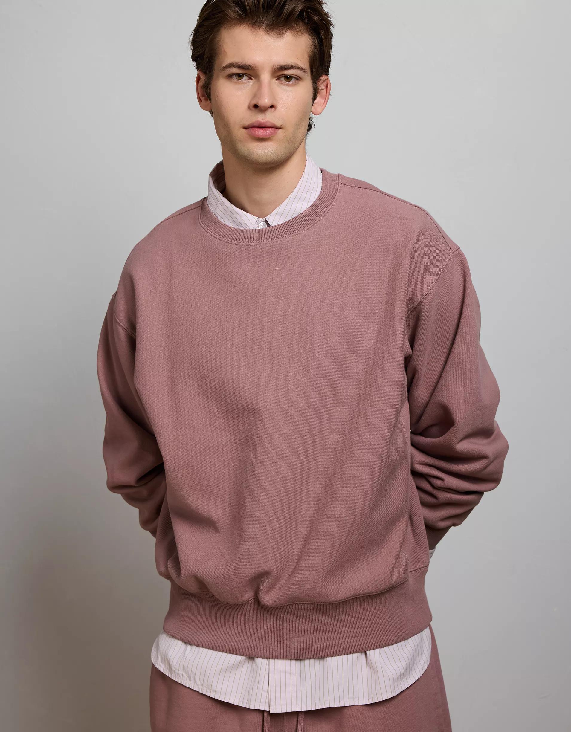 AE77 Premium Fleece Crew Neck Sweatshirt Product Image