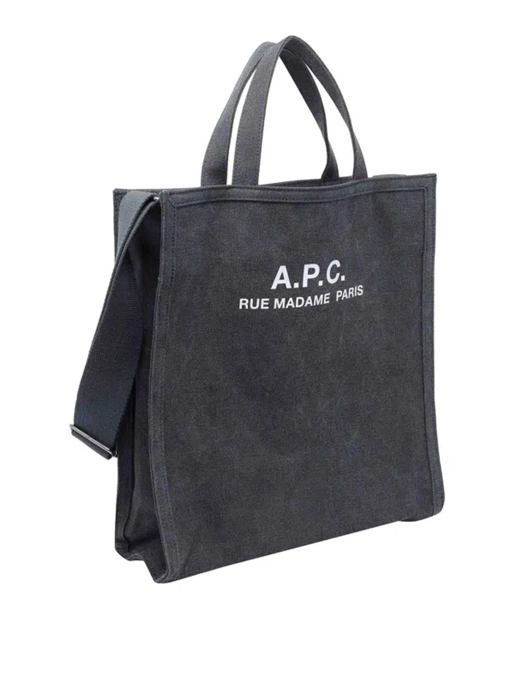APC A.p.c. Men Recuperation Shopper Bag In Gray Product Image