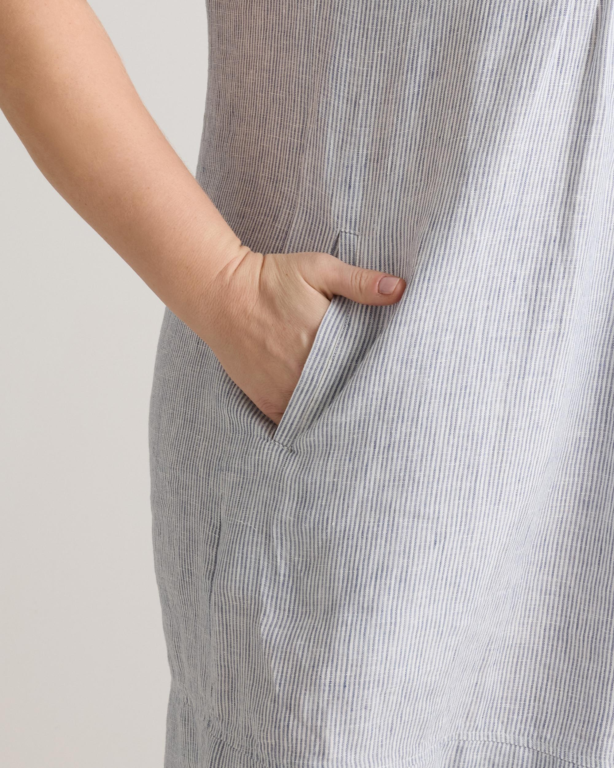 Quince | Women's 100% European Linen Sleeveless Swing Dress Product Image