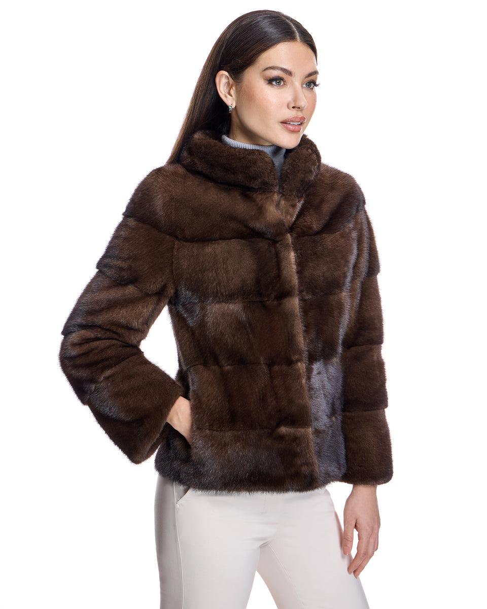 Horizontal Mink Jacket Product Image