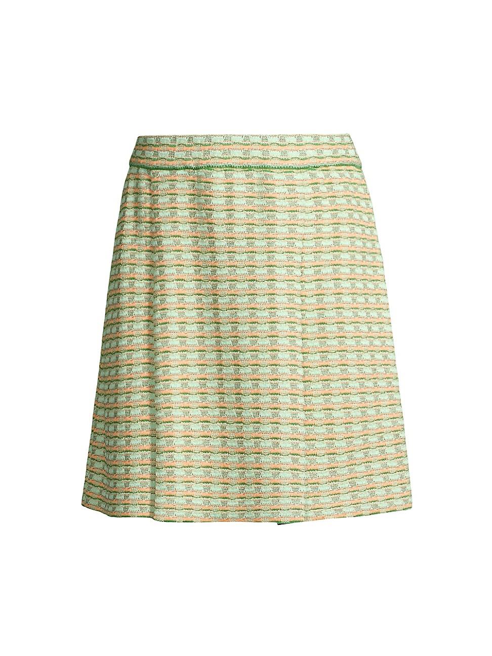 Womens Tweed A-Line Miniskirt Product Image