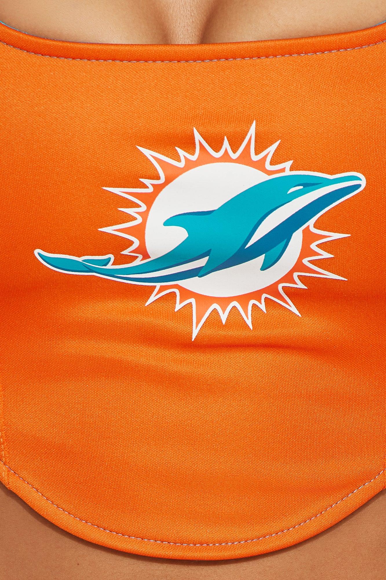 Miami Dolphins Halftime Show Corset Top - Orange Product Image