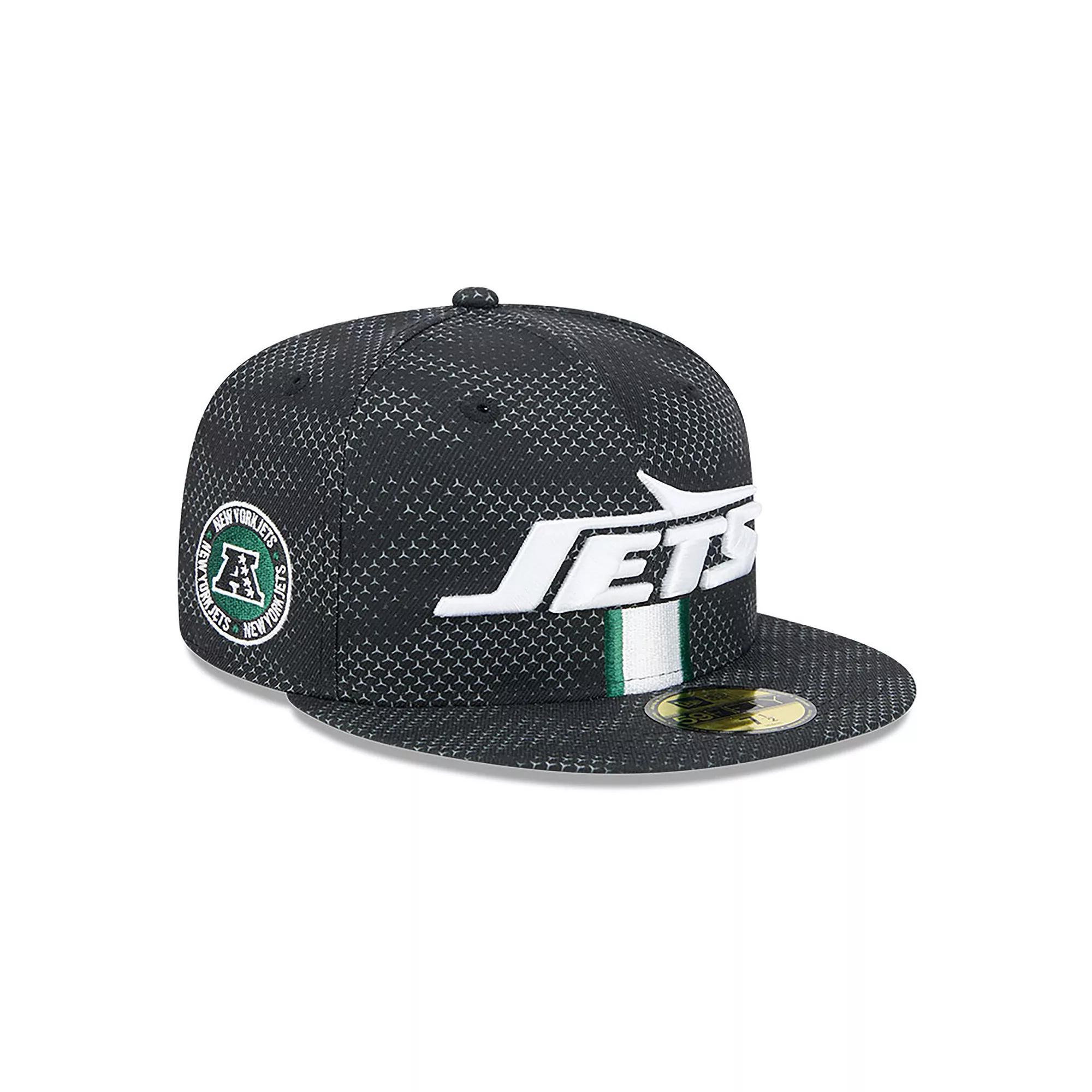 Men's New Era  Black New York Jets 2024 Sideline 59FIFTY Fitted Hat, Size: 7 Product Image