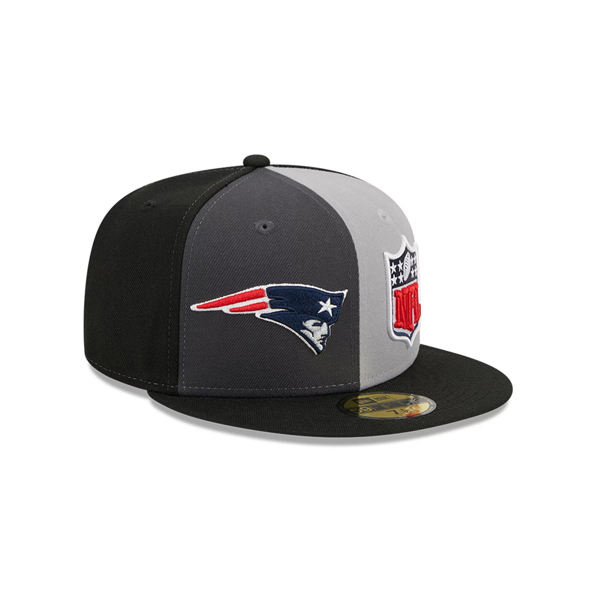 Men's New Era  Gray/Black New England Patriots 2023 Sideline 59FIFTY Fitted Hat, Size: 6 7/8, Grey Product Image