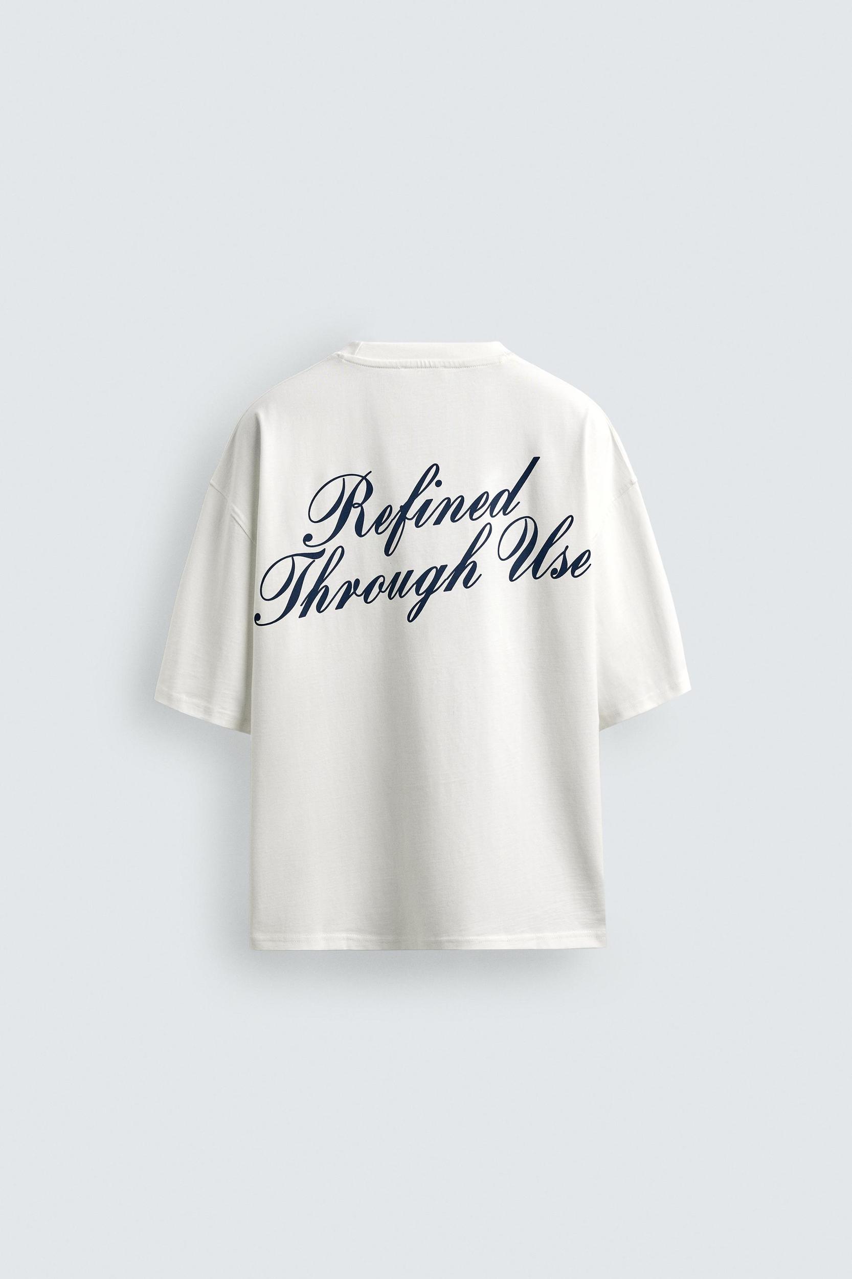 RELAXED FIT TEXT PRINT T-SHIRT Product Image
