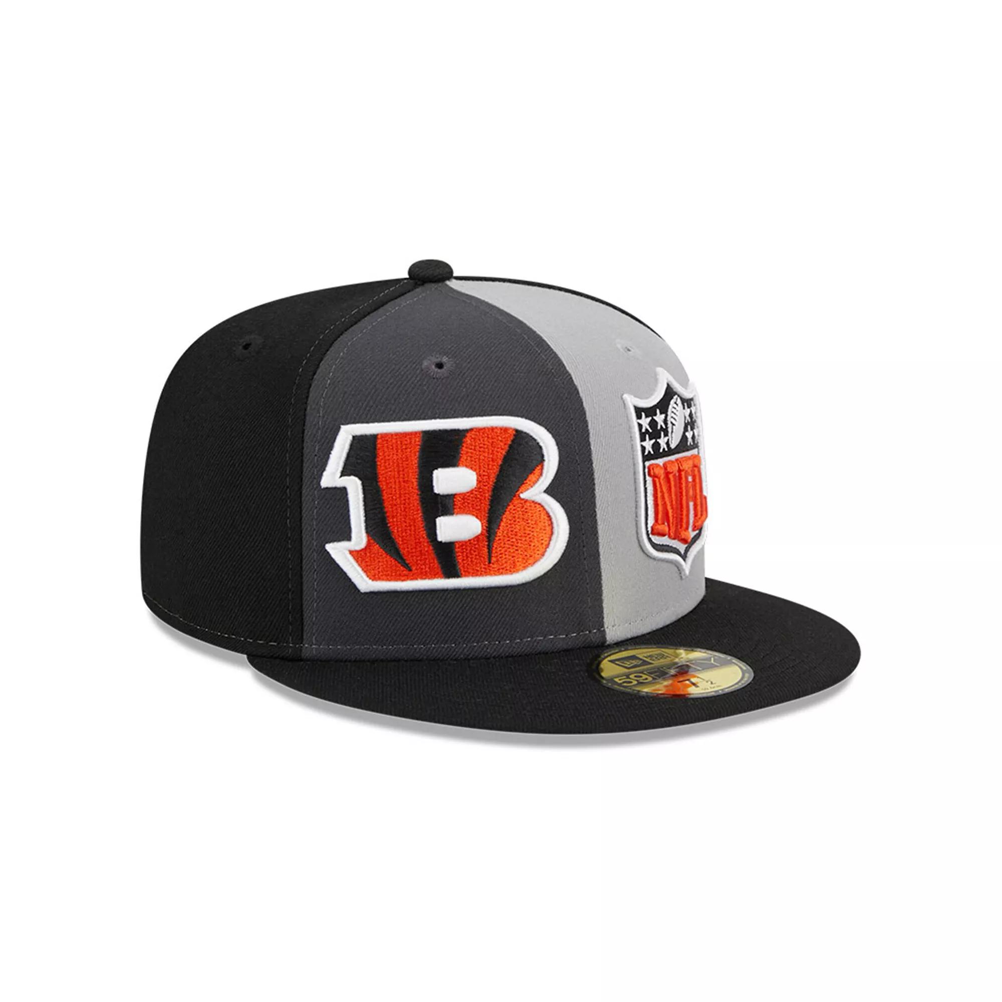 Men's New Era  Gray/Black Cincinnati Bengals 2023 Sideline 59FIFTY Fitted Hat, Size: 7 3/8, Grey Product Image