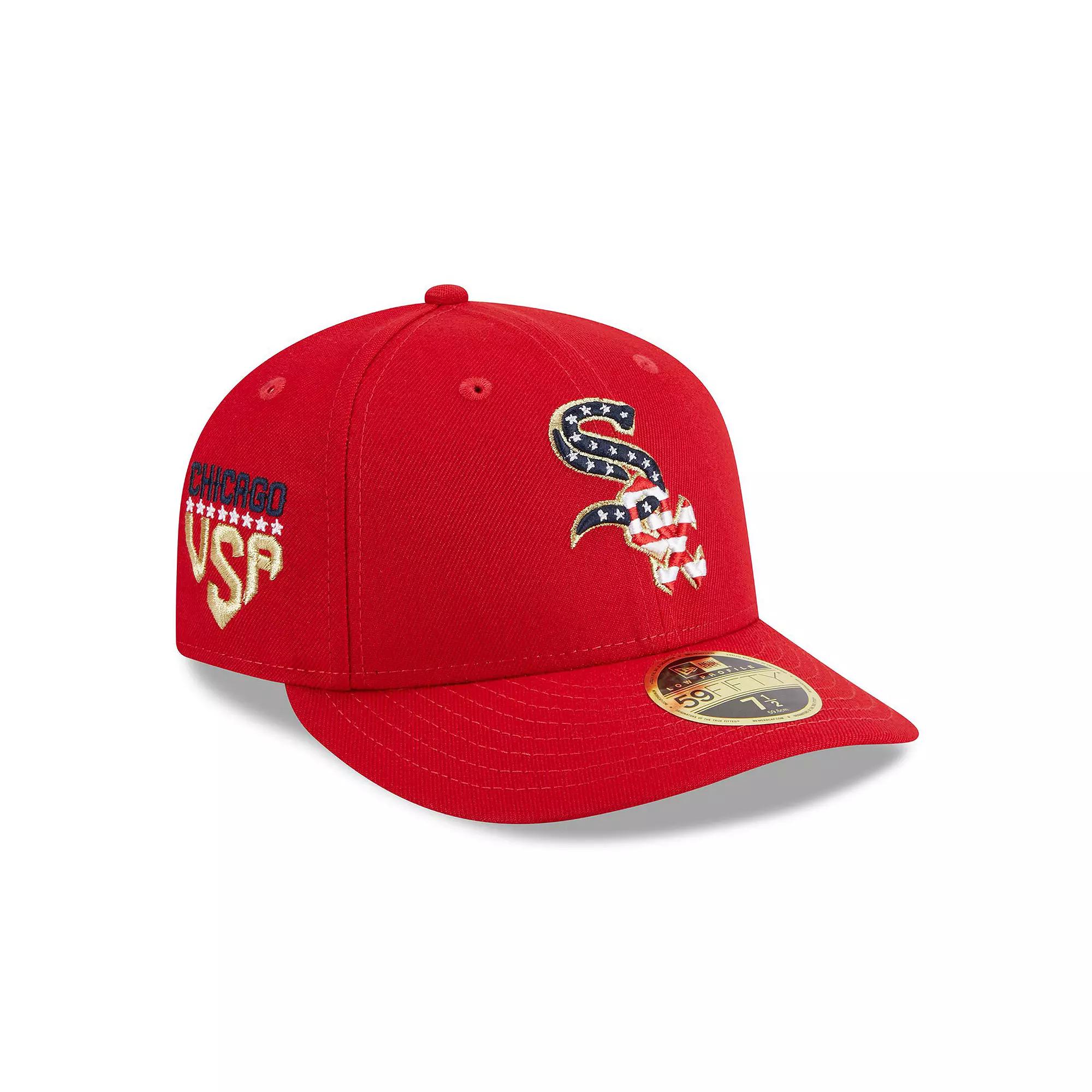Men's New Era Red Chicago White Sox 2023 Fourth of July Low Profile 59FIFTY Fitted Hat,  Product Image