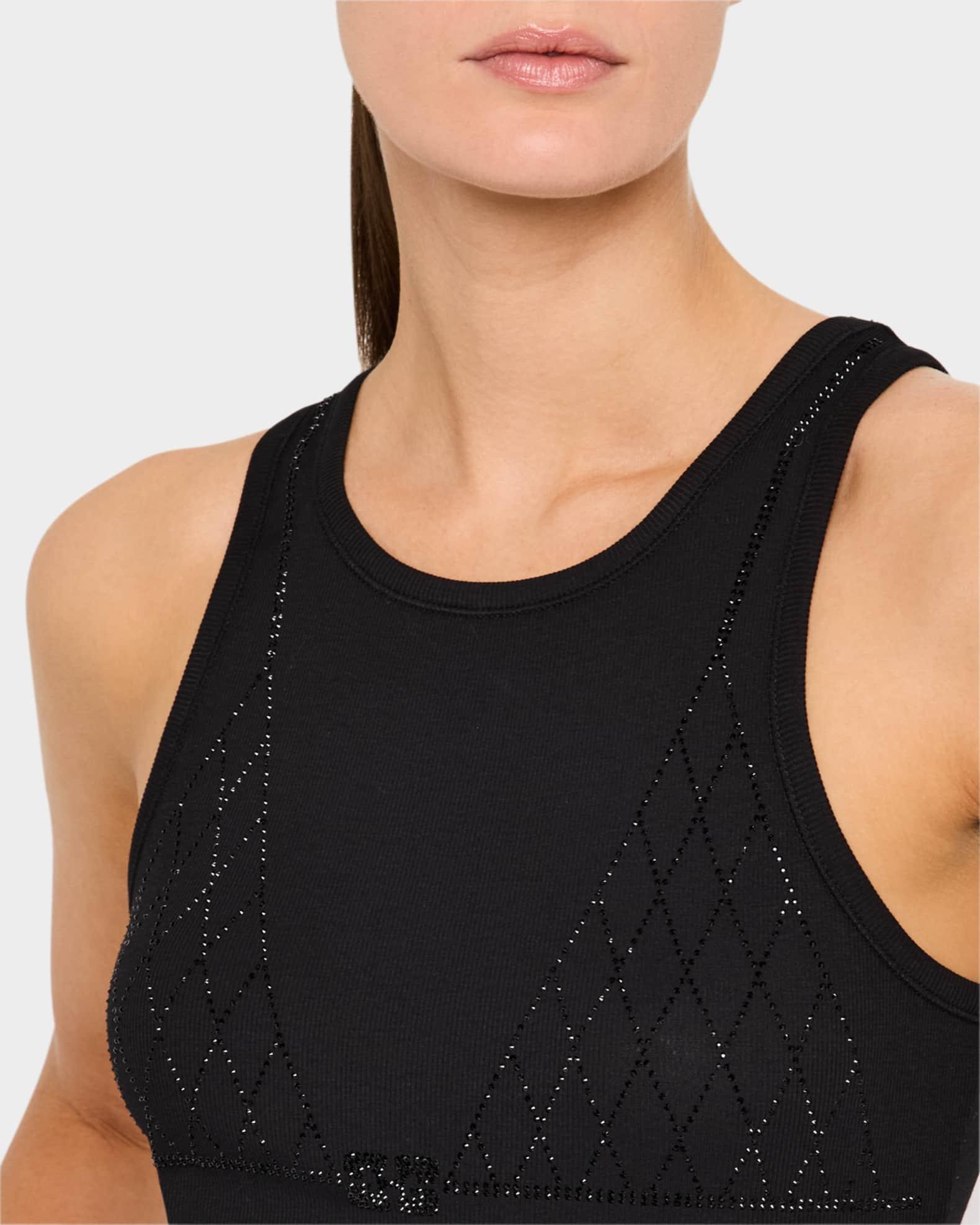 Soft Rib Rhinestone Tank Top Product Image