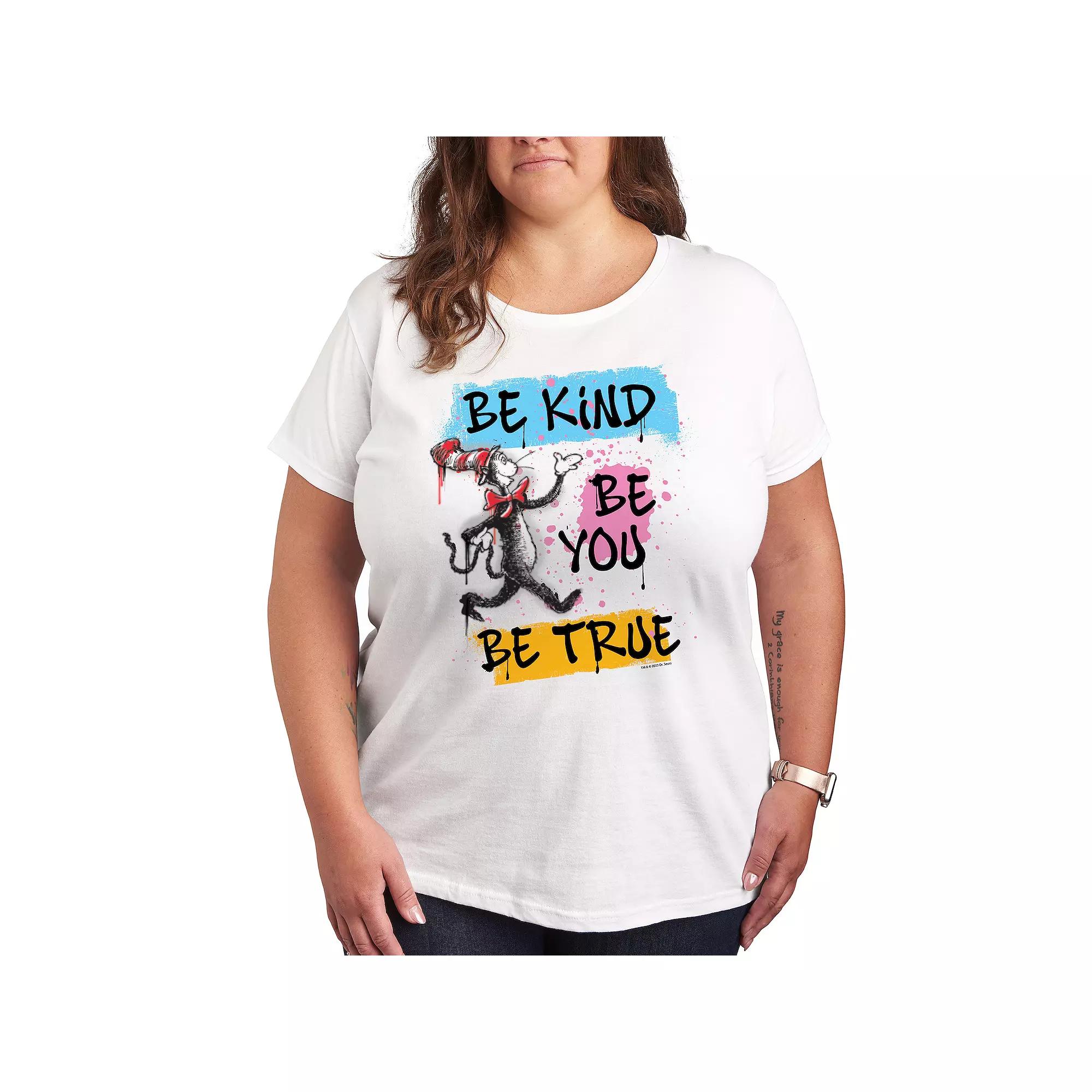Plus Dr. Seuss Be Kind Be You Be True Graphic Tee, Women's,  Product Image