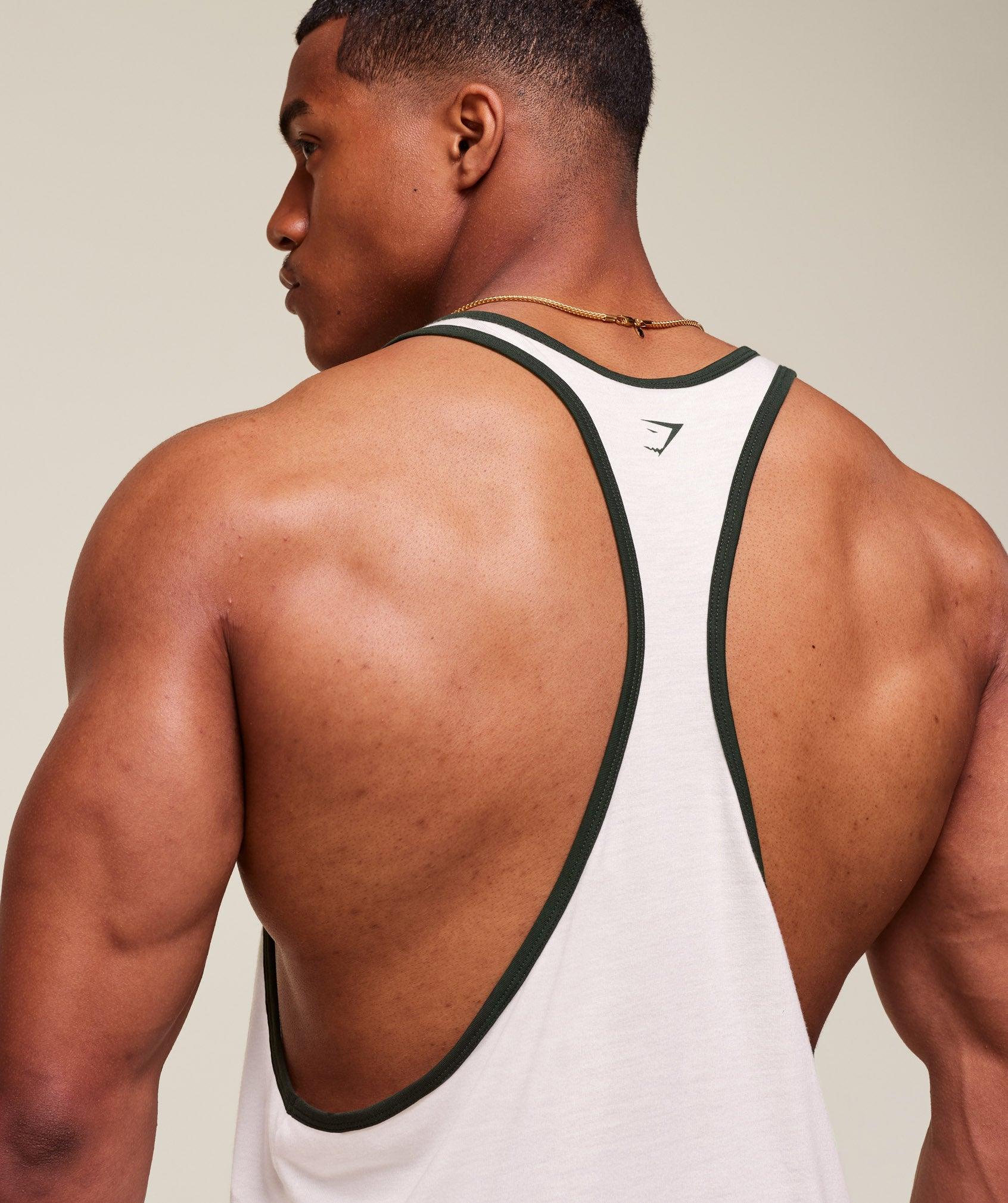 Gymshark GSLC Ringer Stringer - Soft White Male Product Image