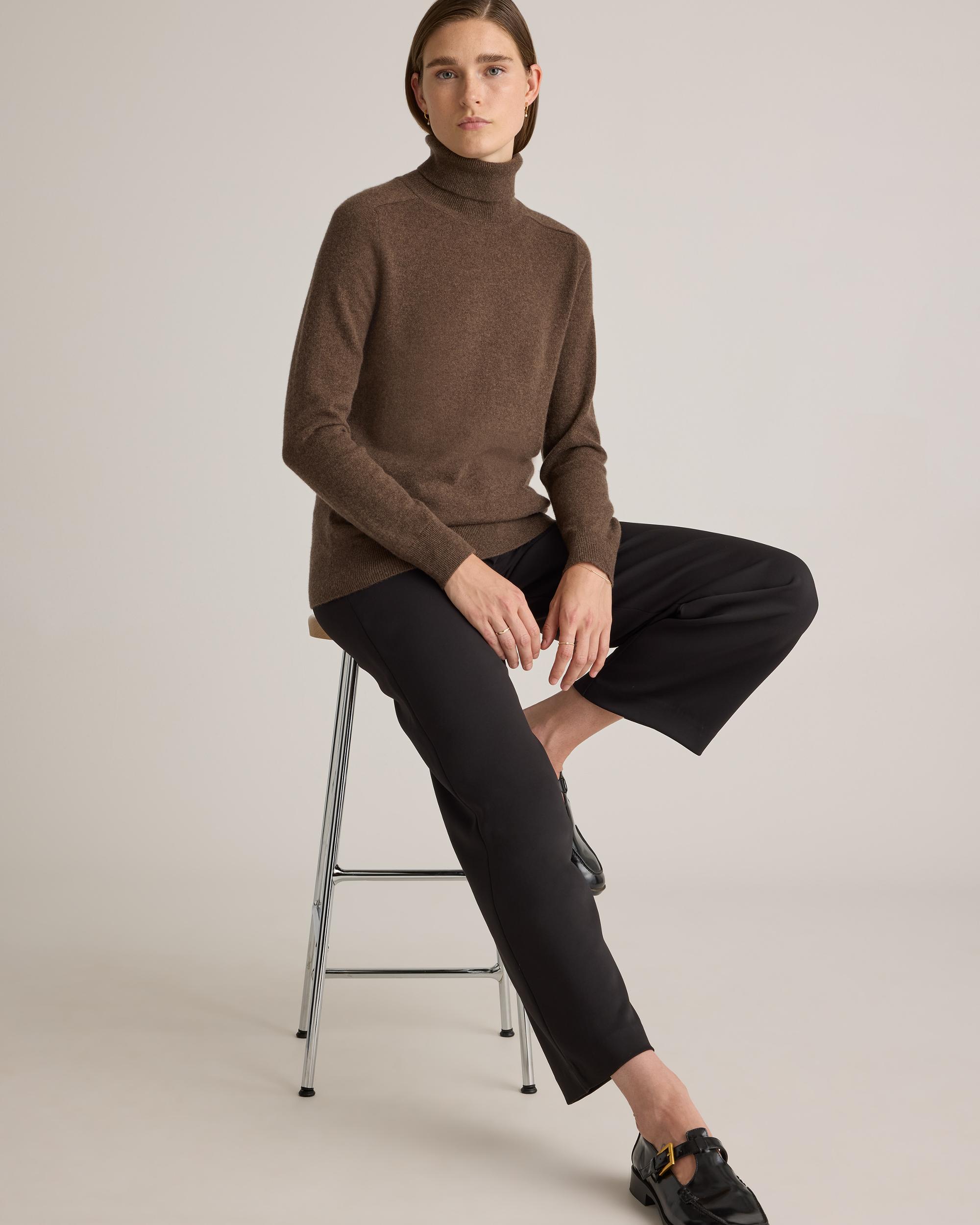 Quince | Women's Mongolian Cashmere Turtleneck Sweater Product Image