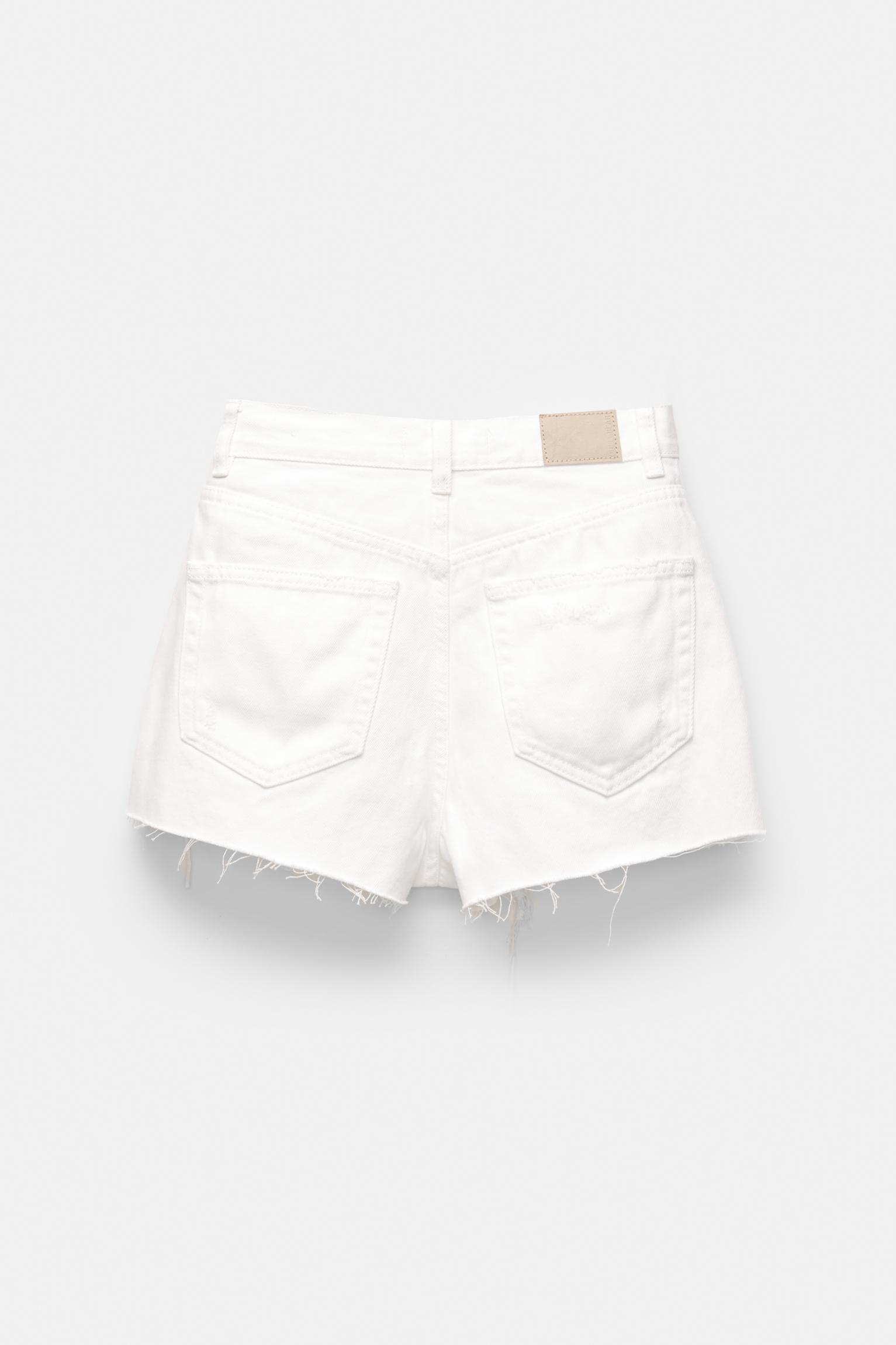 Ripped denim shorts Product Image