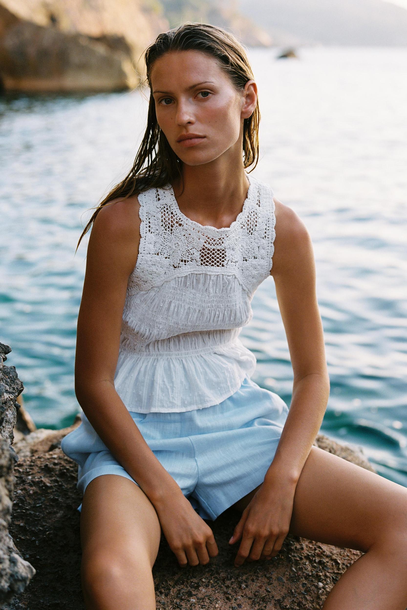 LINEN BOXER SHORTS Product Image