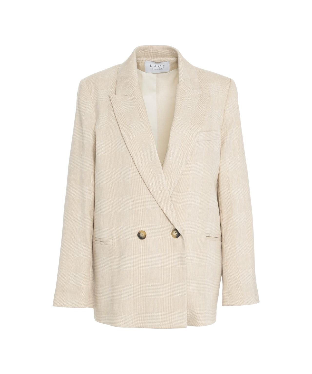 Double-breasted Glencheck blazer Product Image