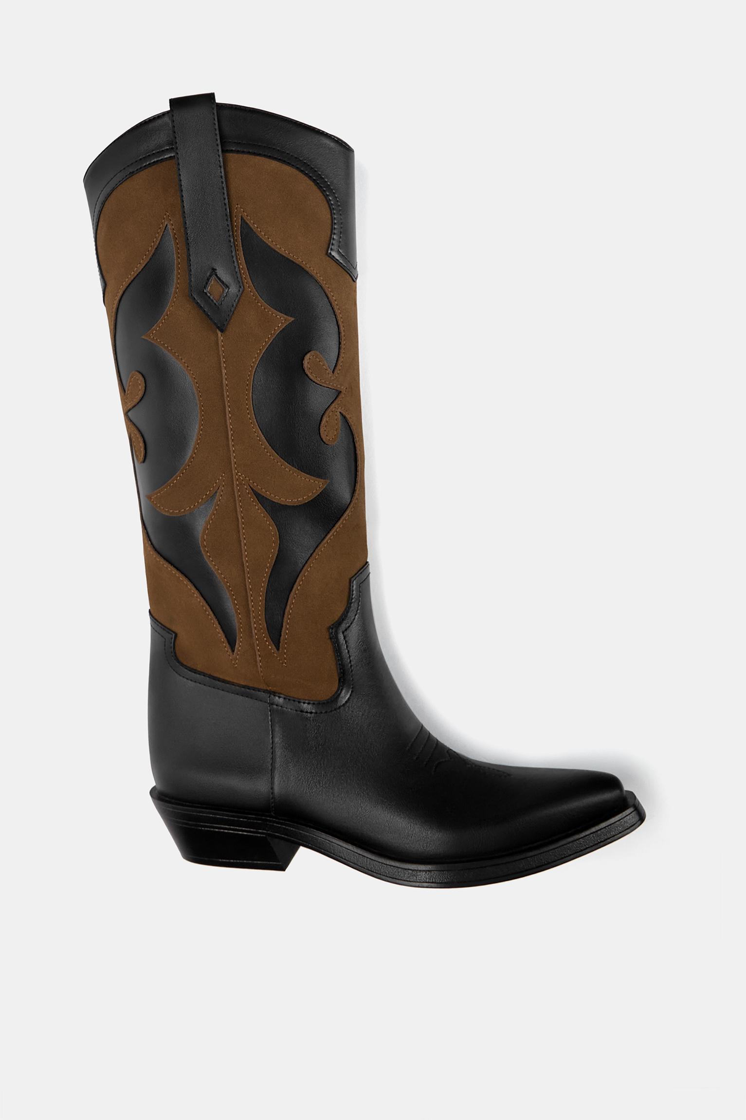 Contrast cowboy boots Product Image