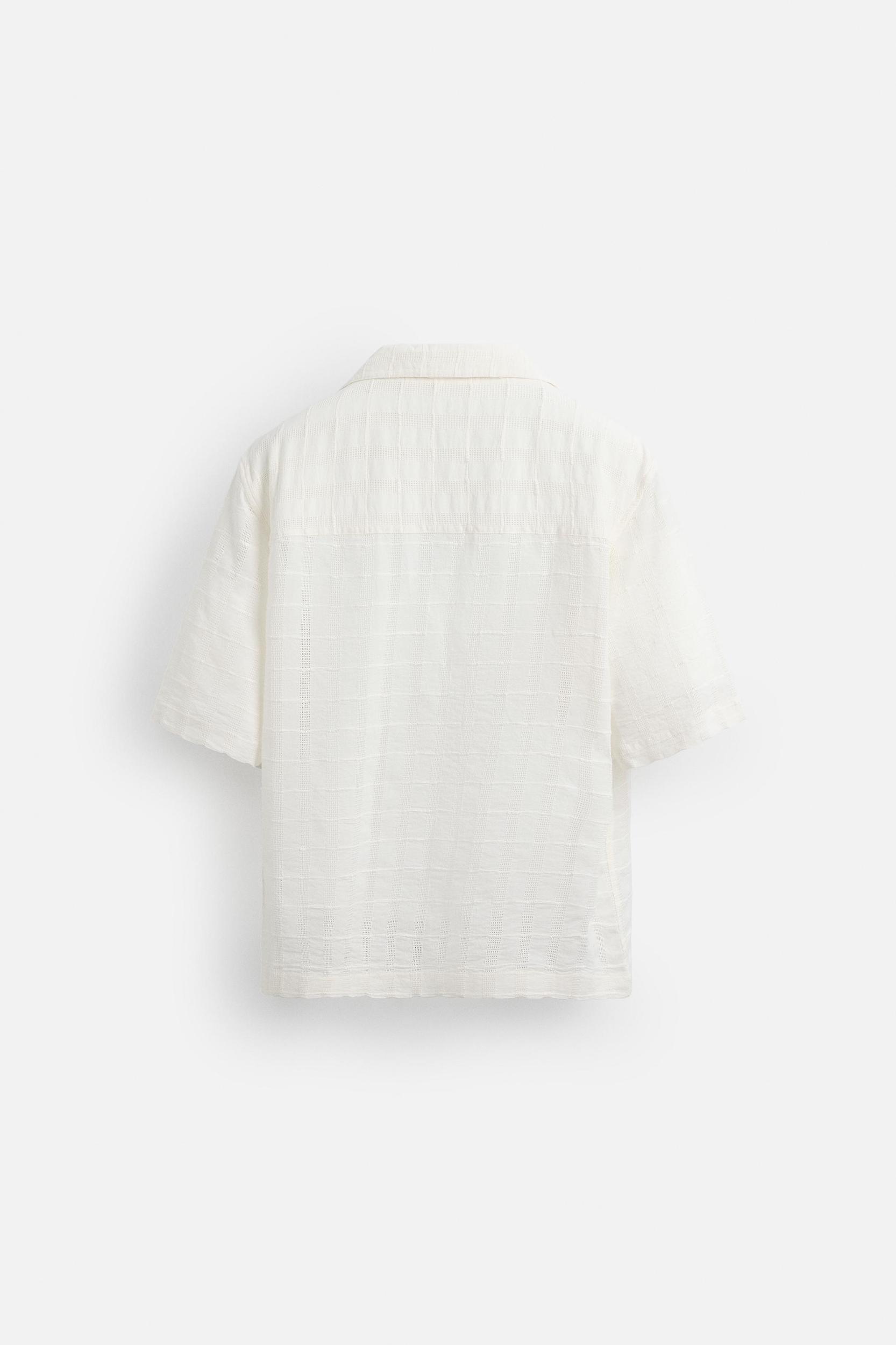 OPENWORK TEXTURED SHIRT Product Image