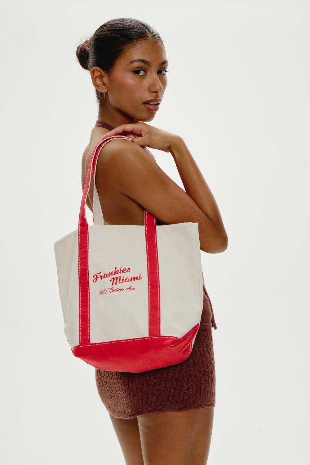 Vacation Canvas Tote Bag - Miami Product Image