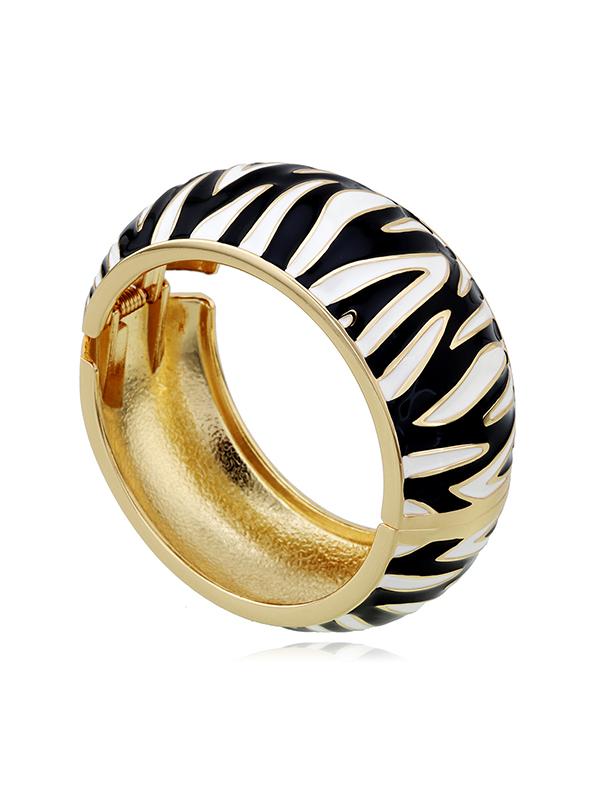 Geometric Zebra-Stripe Bracelet Accessories Product Image