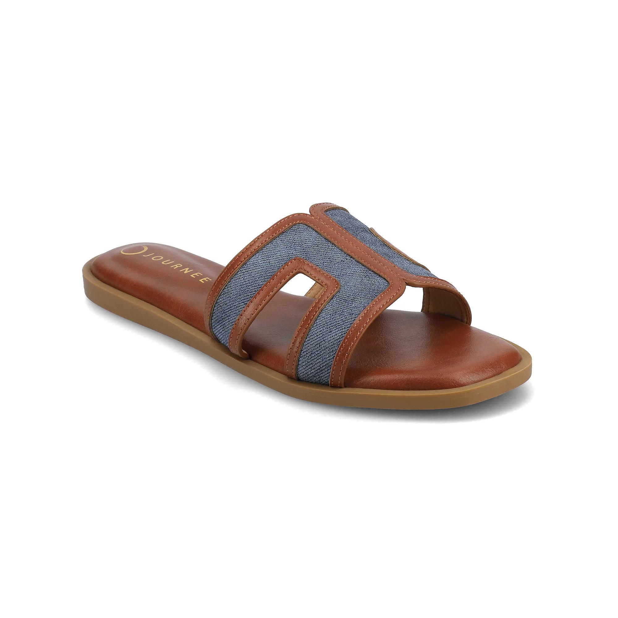 Journee Primah H Band Slip-On Women's Flat Sandals,  Product Image