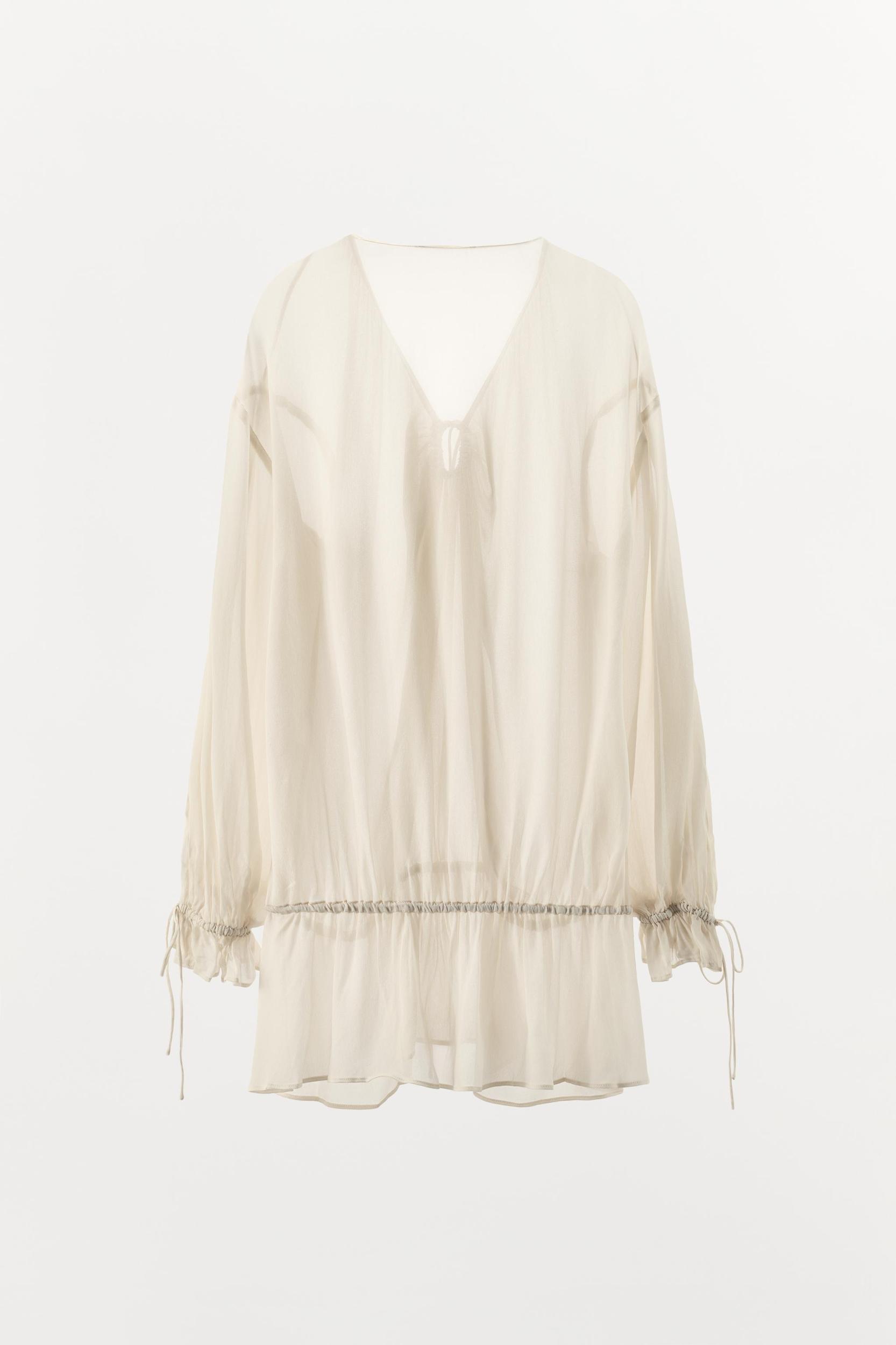 FLOWY SEMI-SHEER TOP Product Image