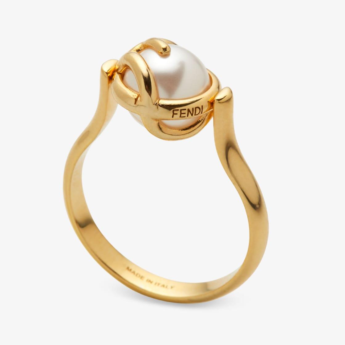 F is Fendi RingGold-colored metal ring Product Image