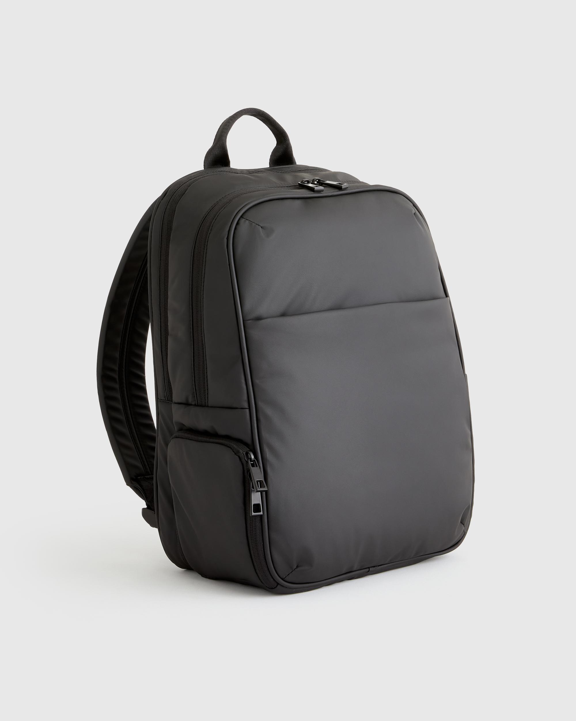 Quince | Women's Water Repellent Puff Commuter Backpack in Black, Recycled Polyester Product Image