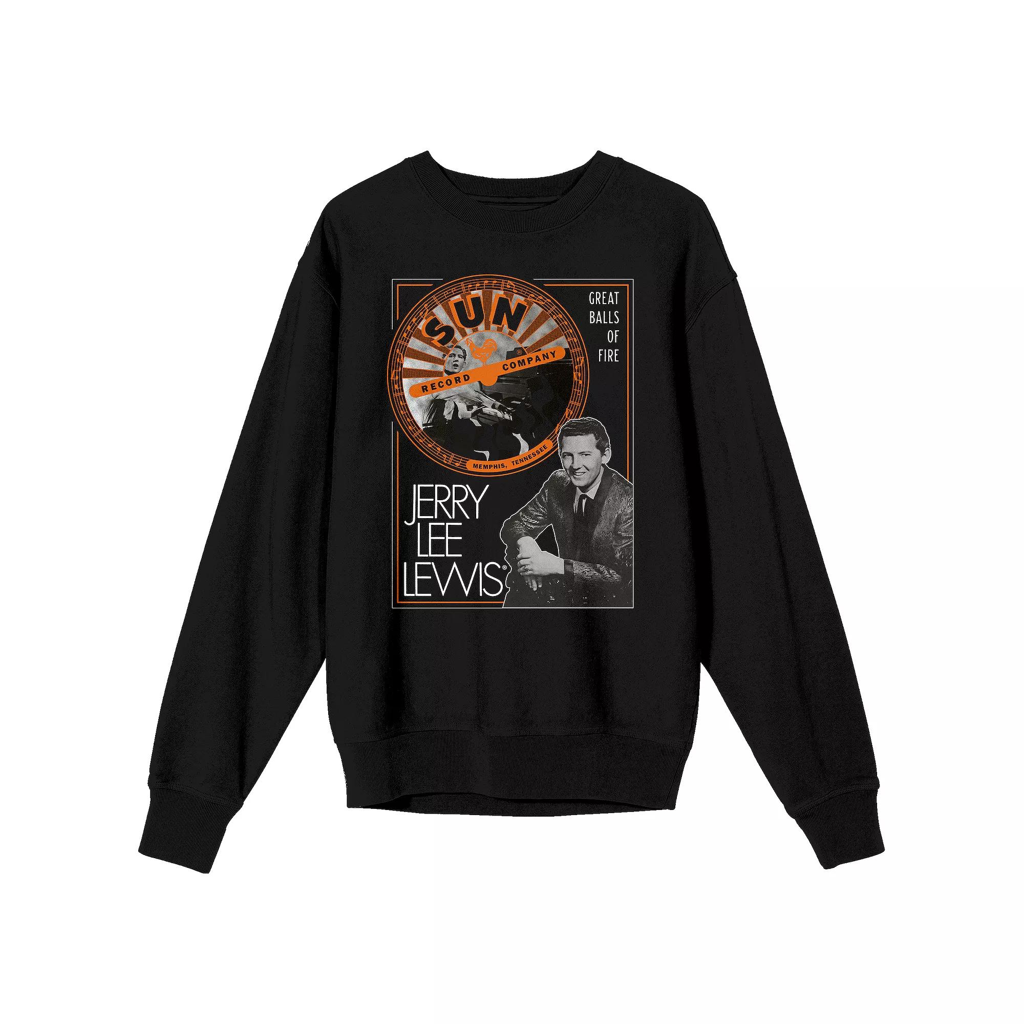 Men's Sun Records Great BalLong Sleeve Of Fire Long Sleeve Graphic Pullover,  Product Image