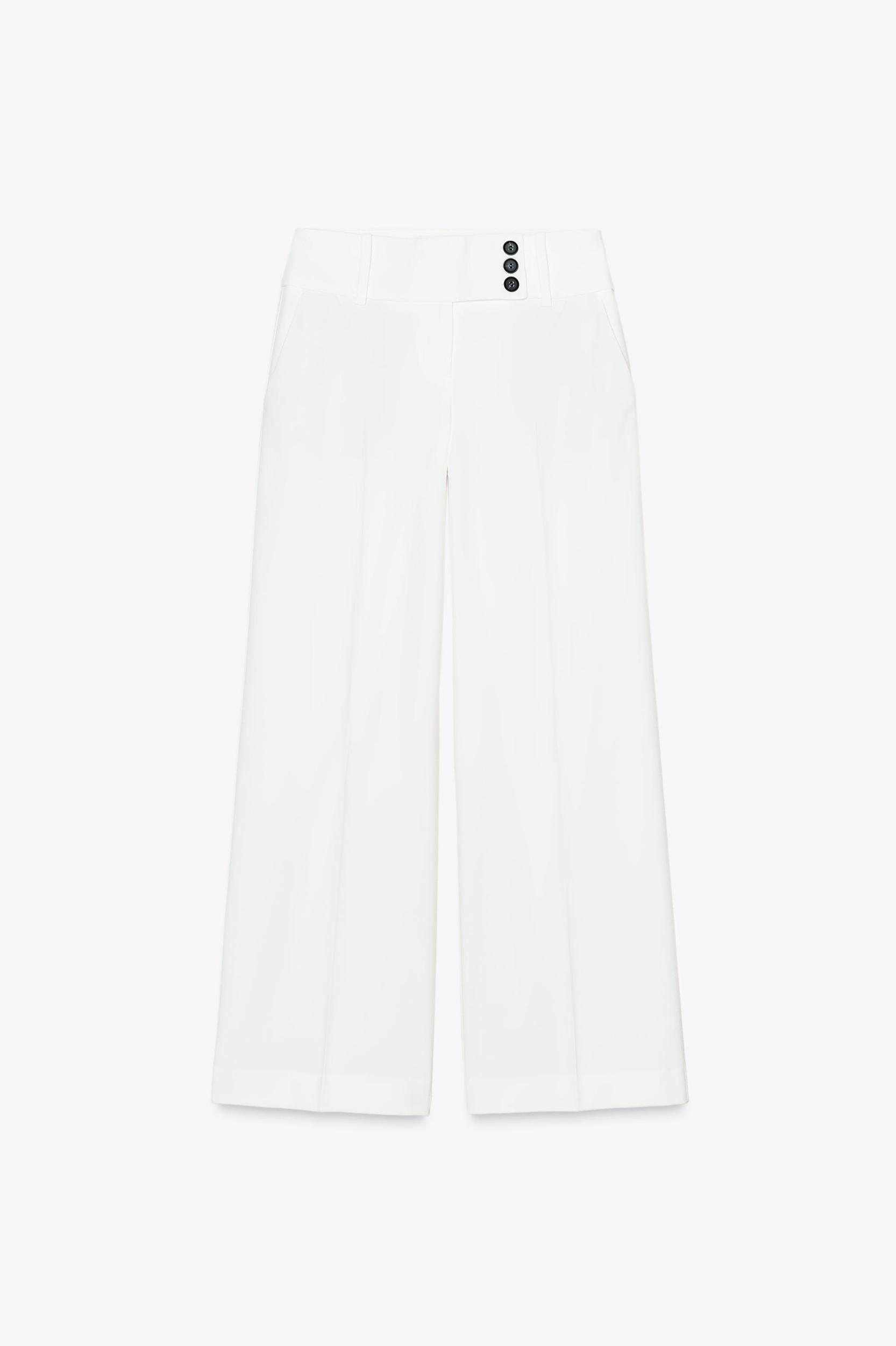 CROSS WAIST WIDE LEG PANTS Product Image