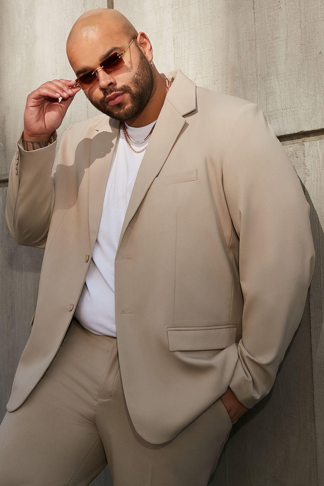 The Modern Stretch Suit Jacket - Tan Product Image