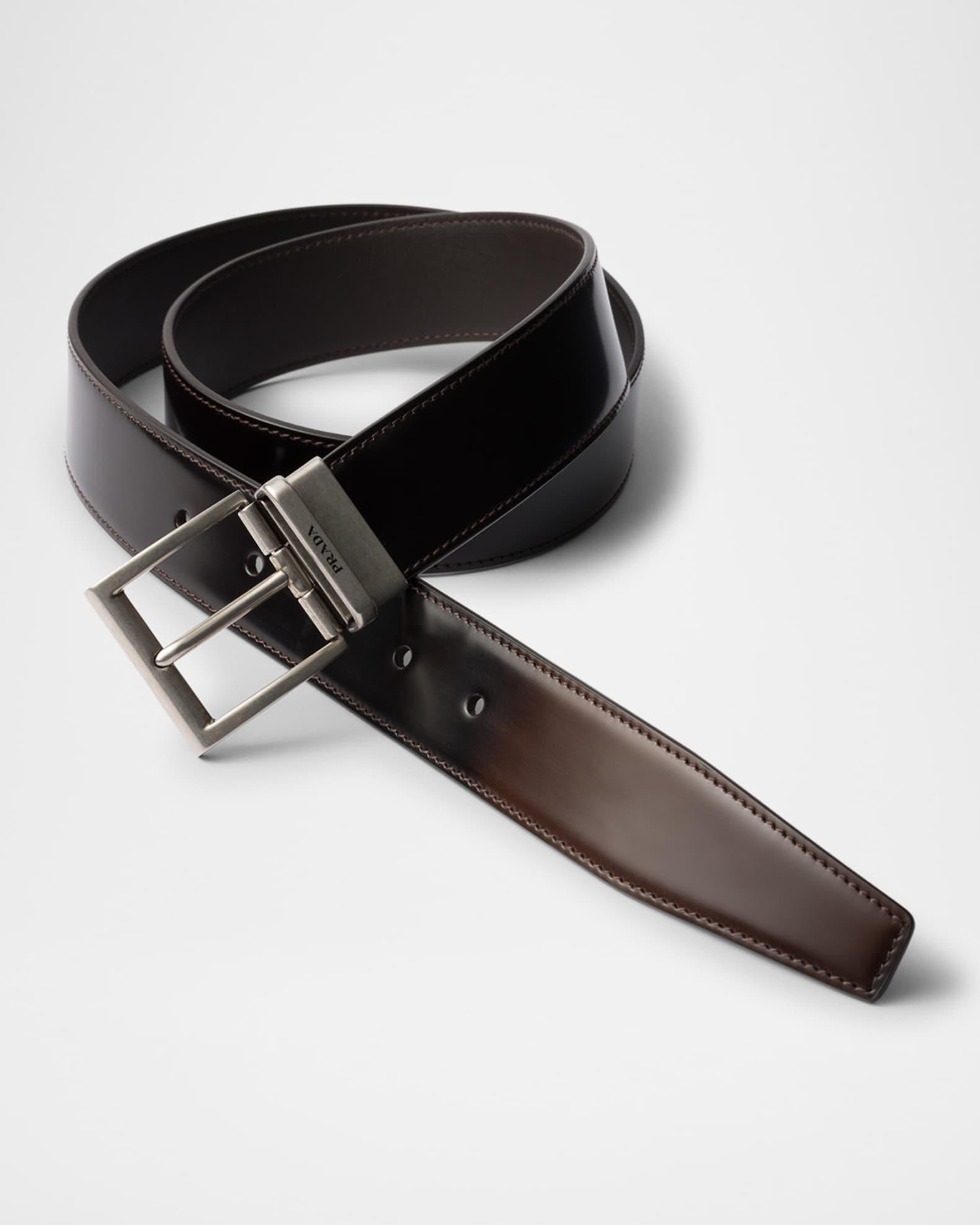 Men's Brushed Leather Belt Product Image
