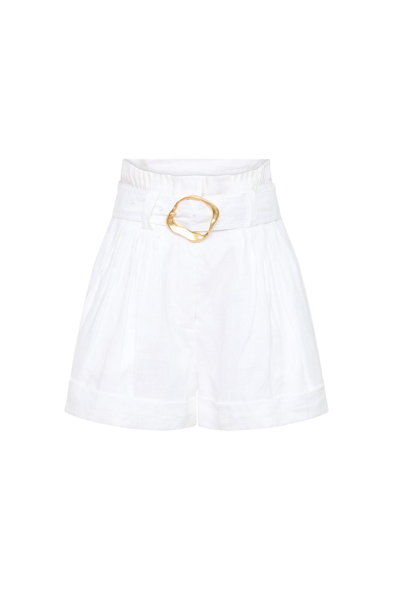 Byblos Belted Linen Short Product Image