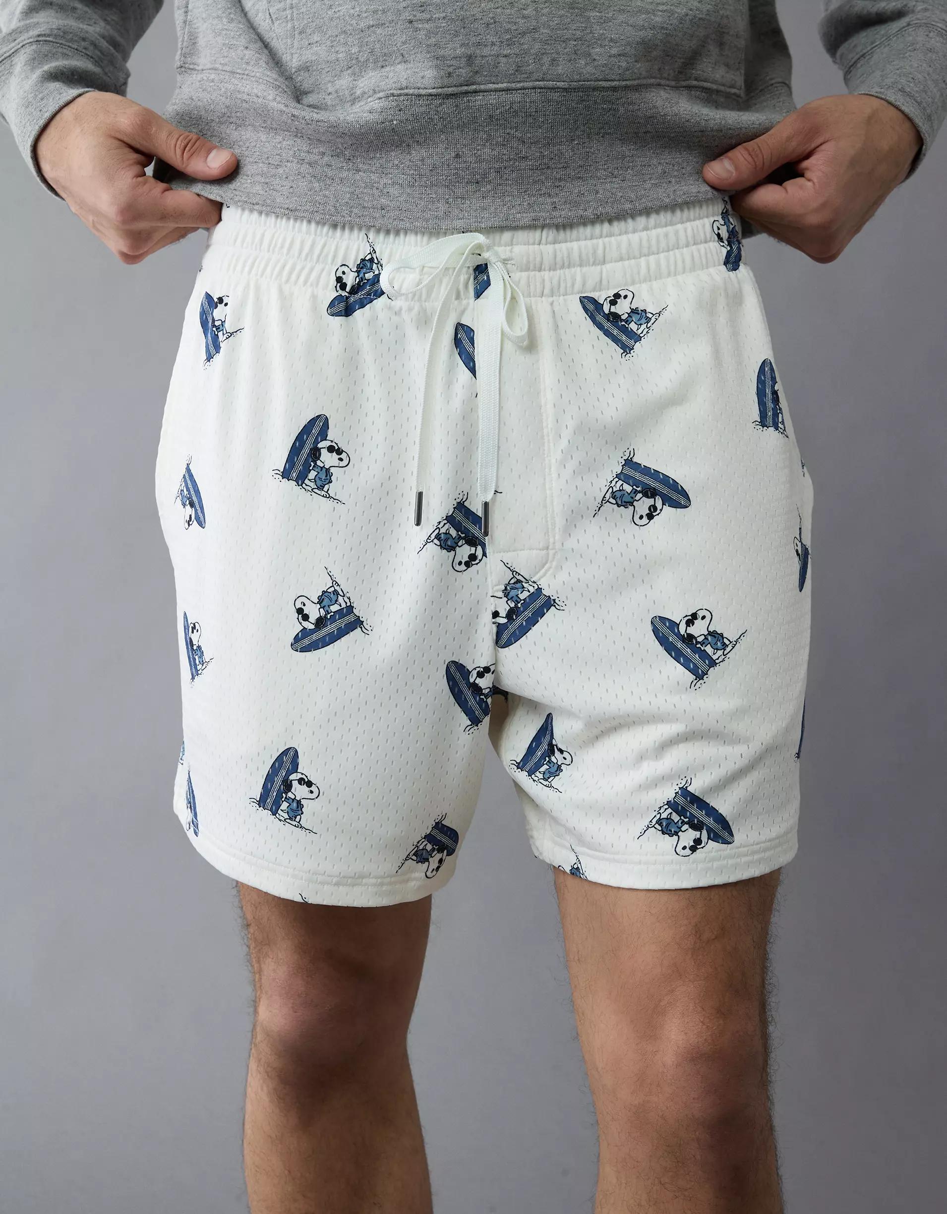 AE Sofa Surfin' 6" Snoopy Graphic Mesh Lounge Short Product Image