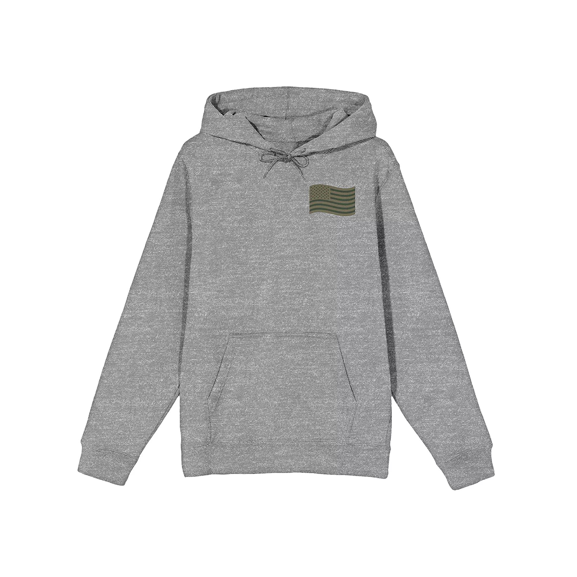 Men's Wavy American Flag Hoodie,  Product Image