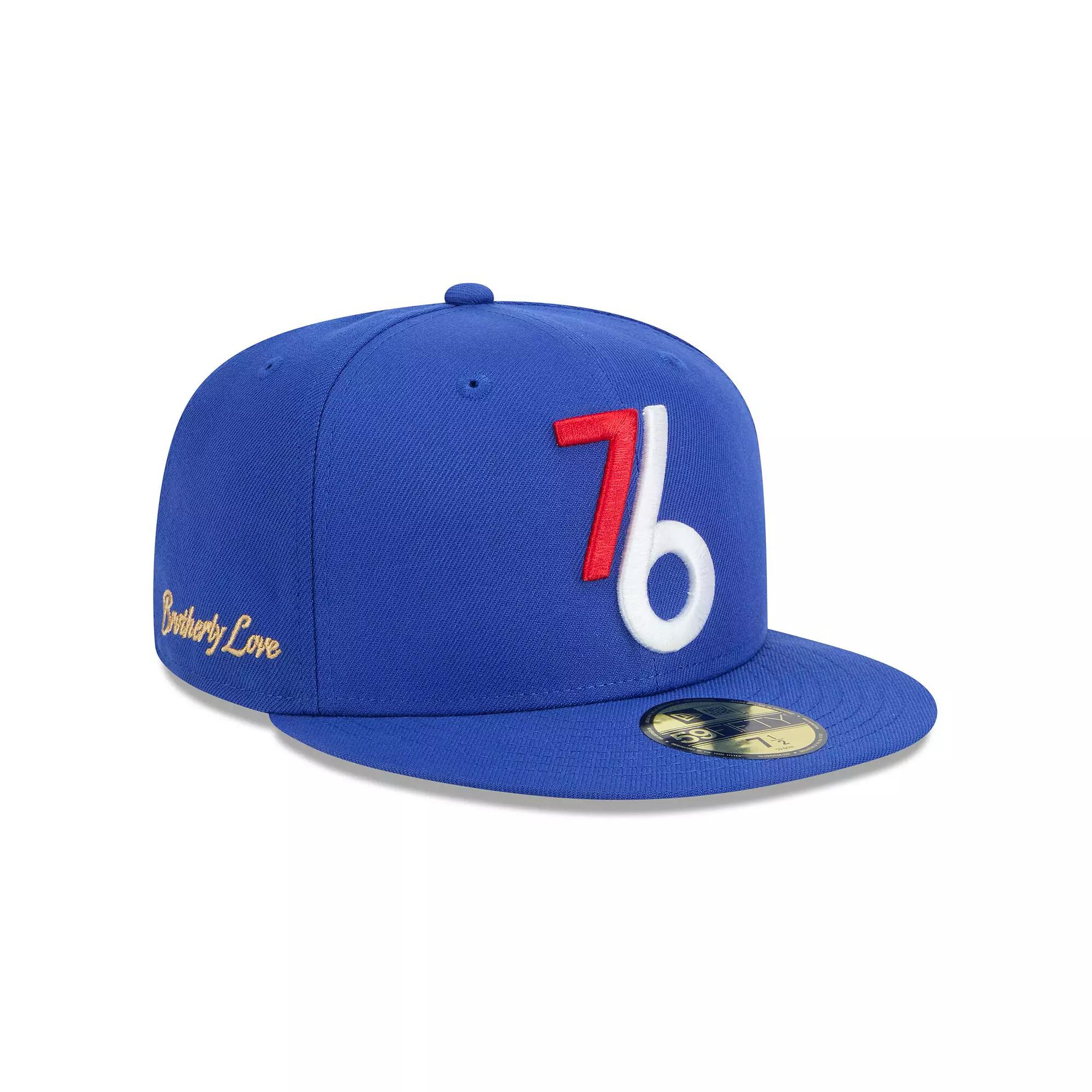 Men's New Era Royal Philadelphia 76ers 2024/25 City Edition Alternate 59FIFTY Fitted Hat, 76r Blue Product Image