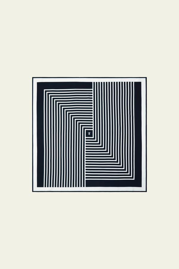 Mid-Century Pattern Silk Scarf Product Image