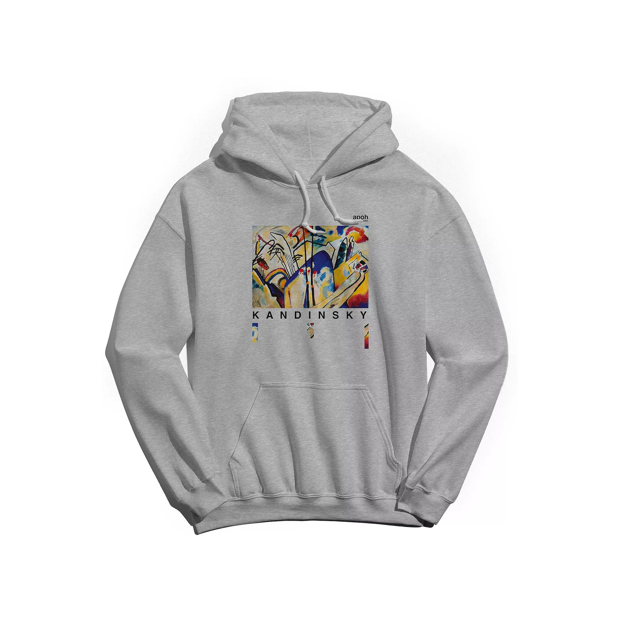 Men's apoh - Kandinsky Graphic Hoodie, Size: Large, Sport Gray Product Image