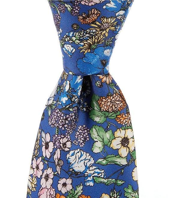 Cremieux London Floral 3 1/4#double; Woven Silk Tie Product Image