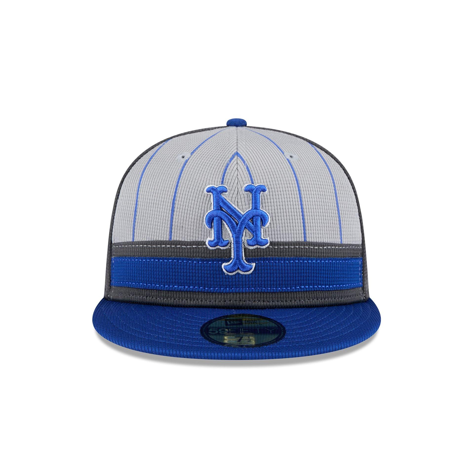 New York Mets 2025 Batting Practice Gray 59FIFTY Fitted Hat Male Product Image