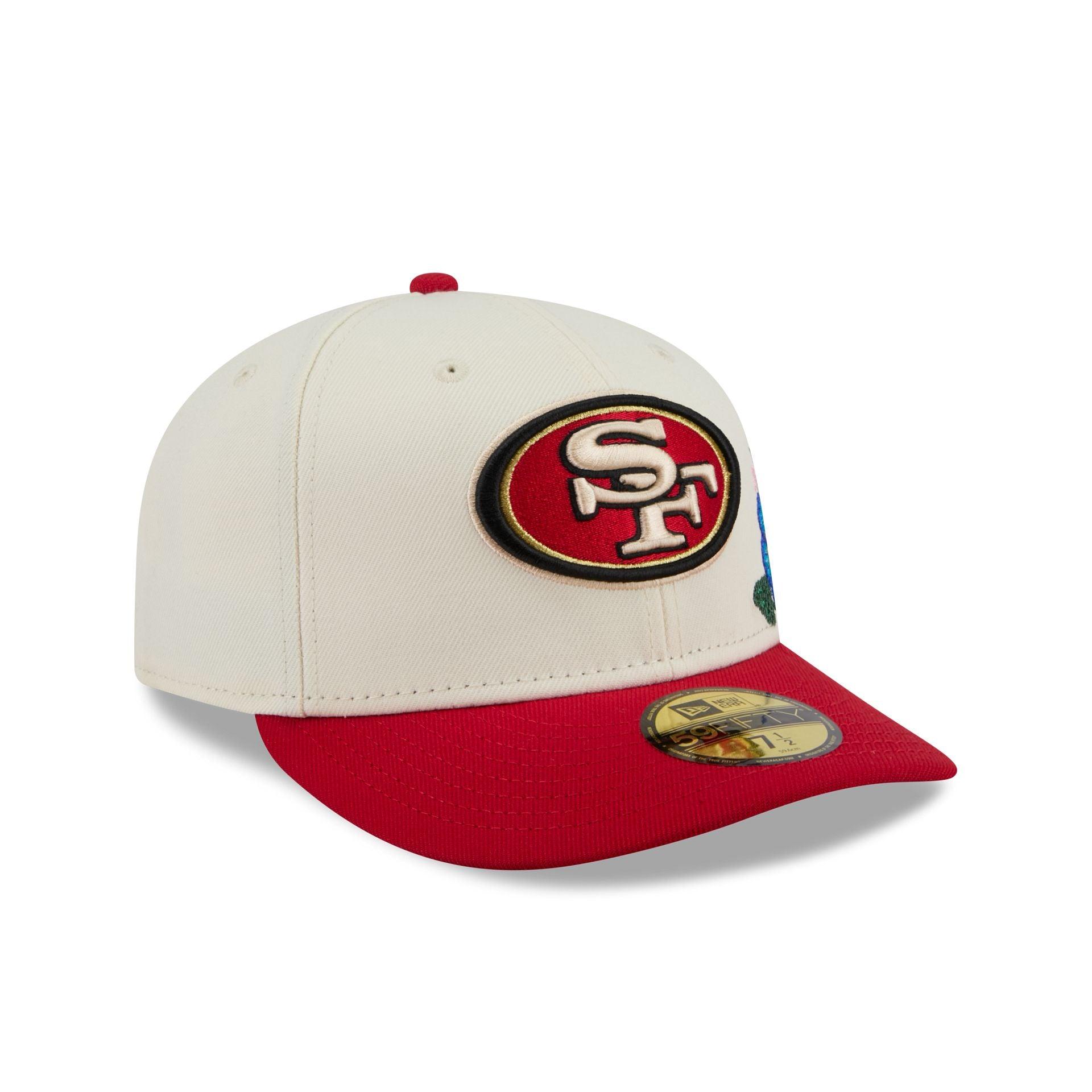 San Francisco 49ers Tonal Florals White 59FIFTY Fitted Hat Male Product Image
