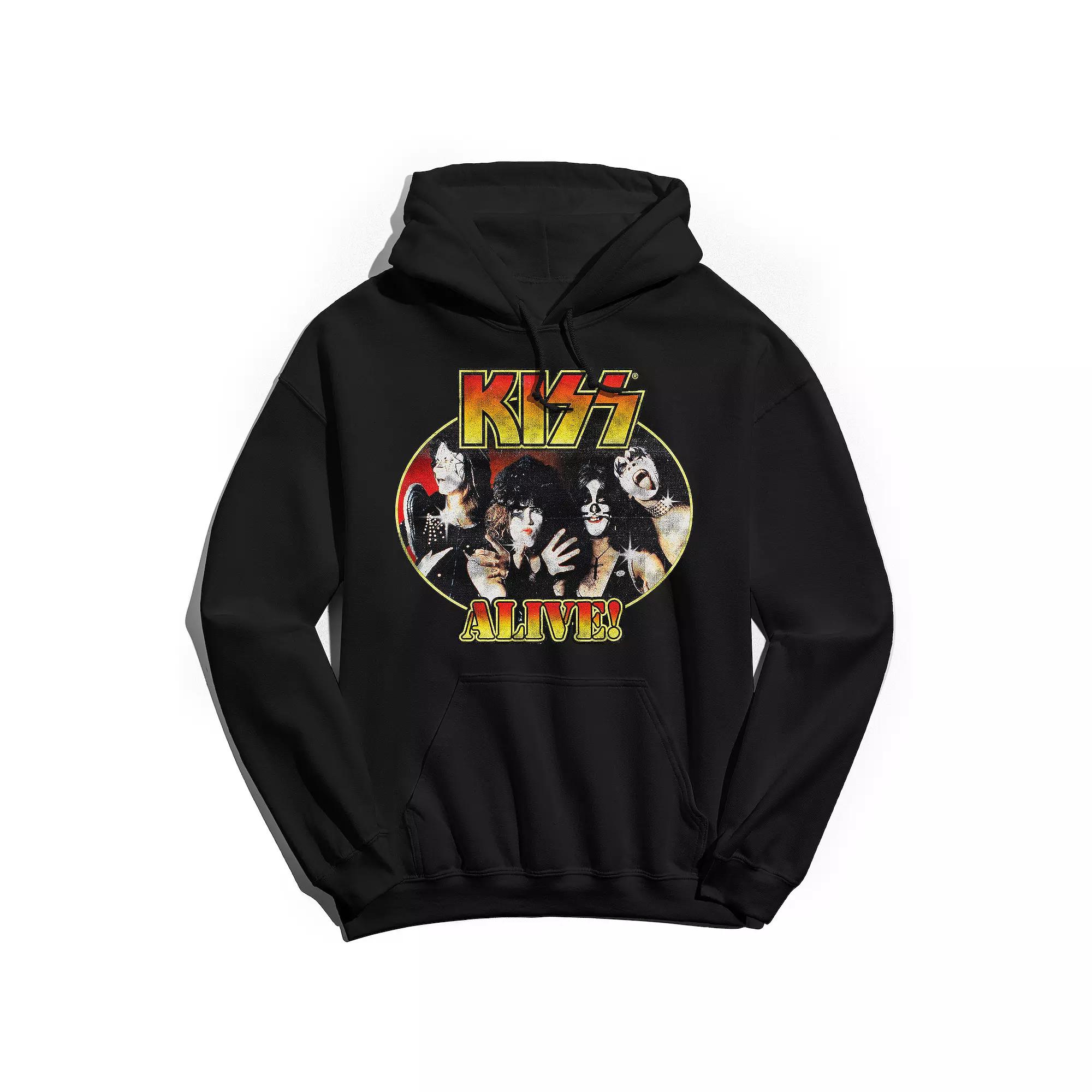 Men's Kiss Alive Vintage Hoodie, Adult Unisex,  Product Image