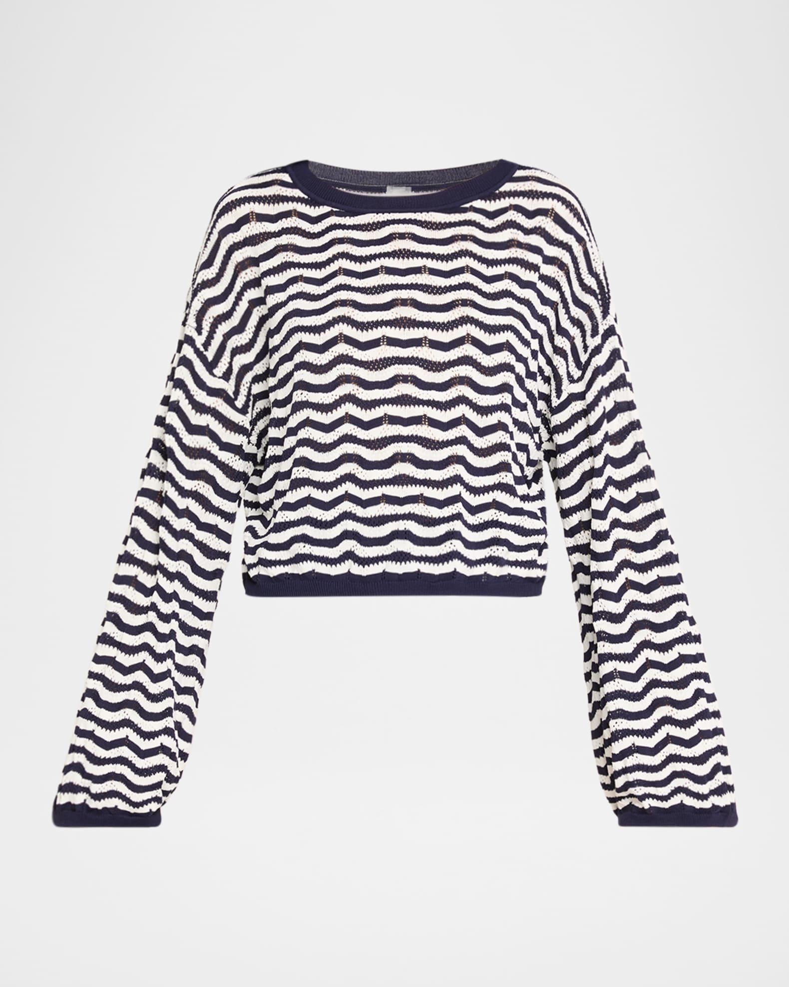 Palmer Striped Crochet Top Product Image