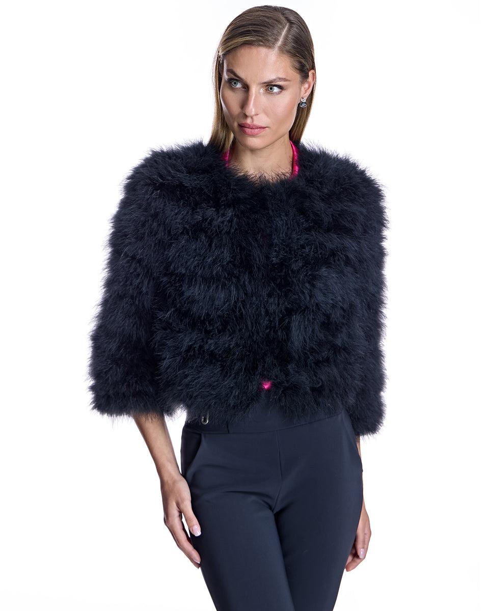 Cropped Feather Bolero Product Image
