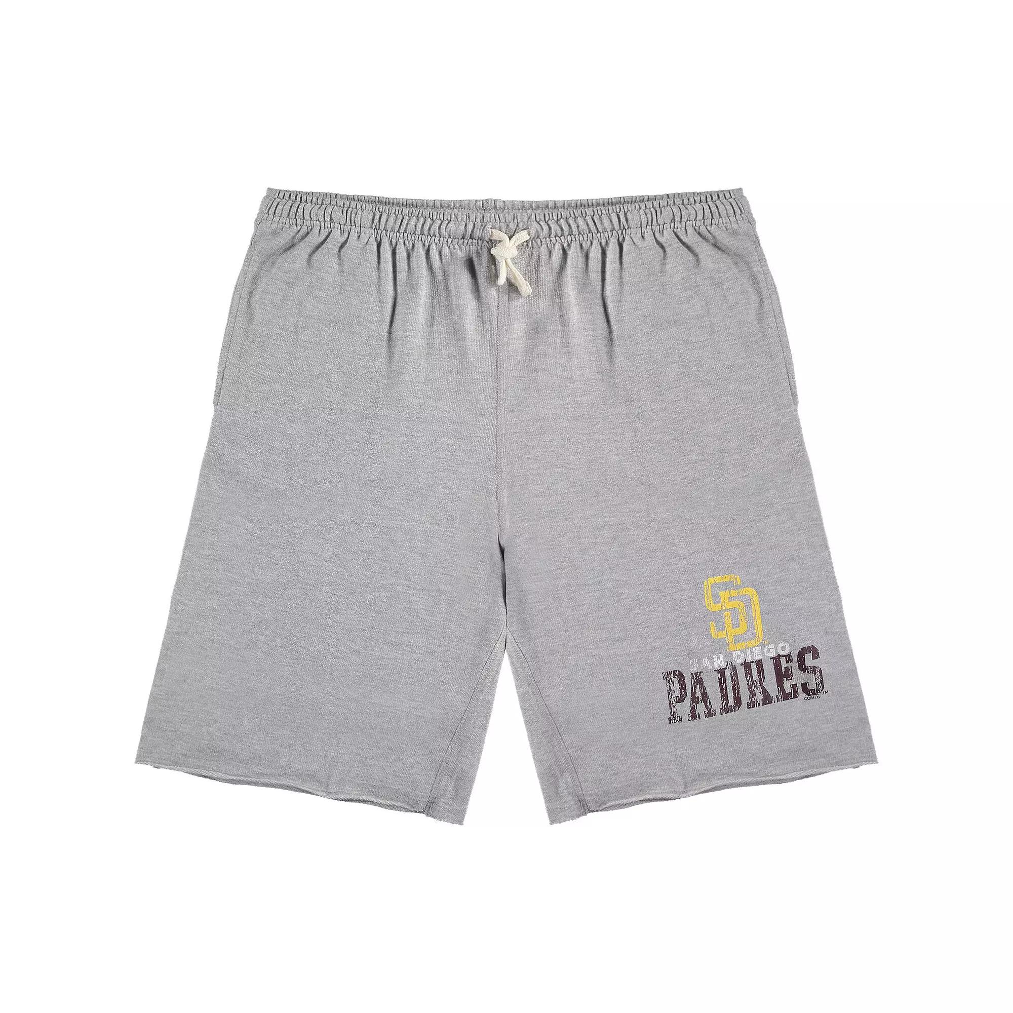 Men's Heathered Gray San Diego Padres Big & Tall French Terry Shorts,  Product Image
