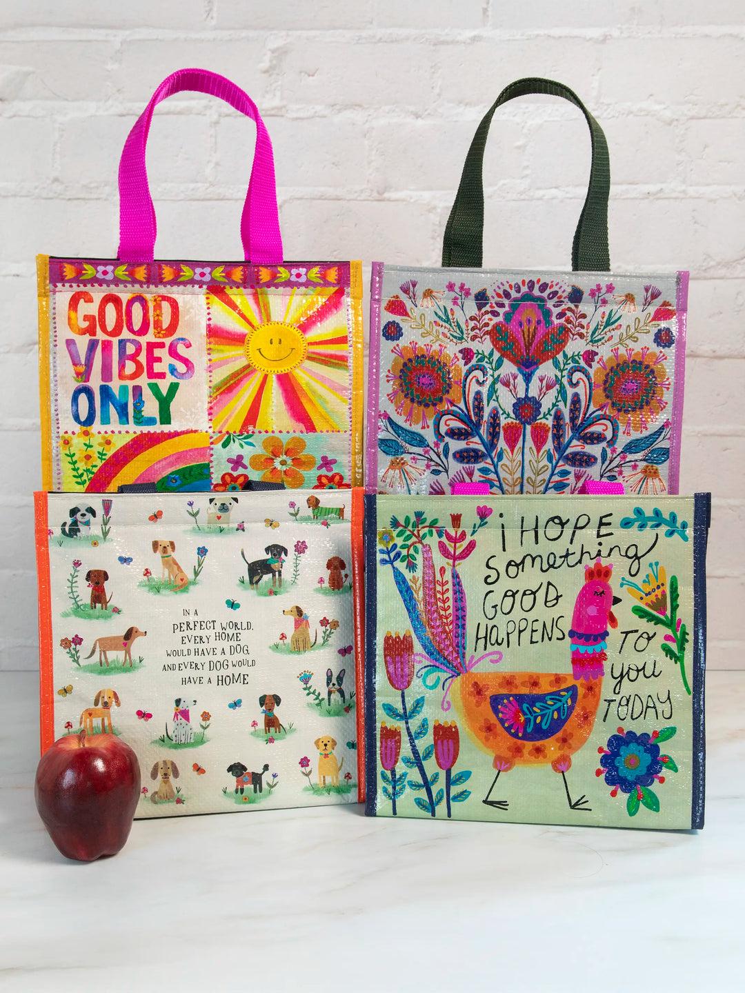 Insulated Lunch Bag - Cream Folk Flower Product Image