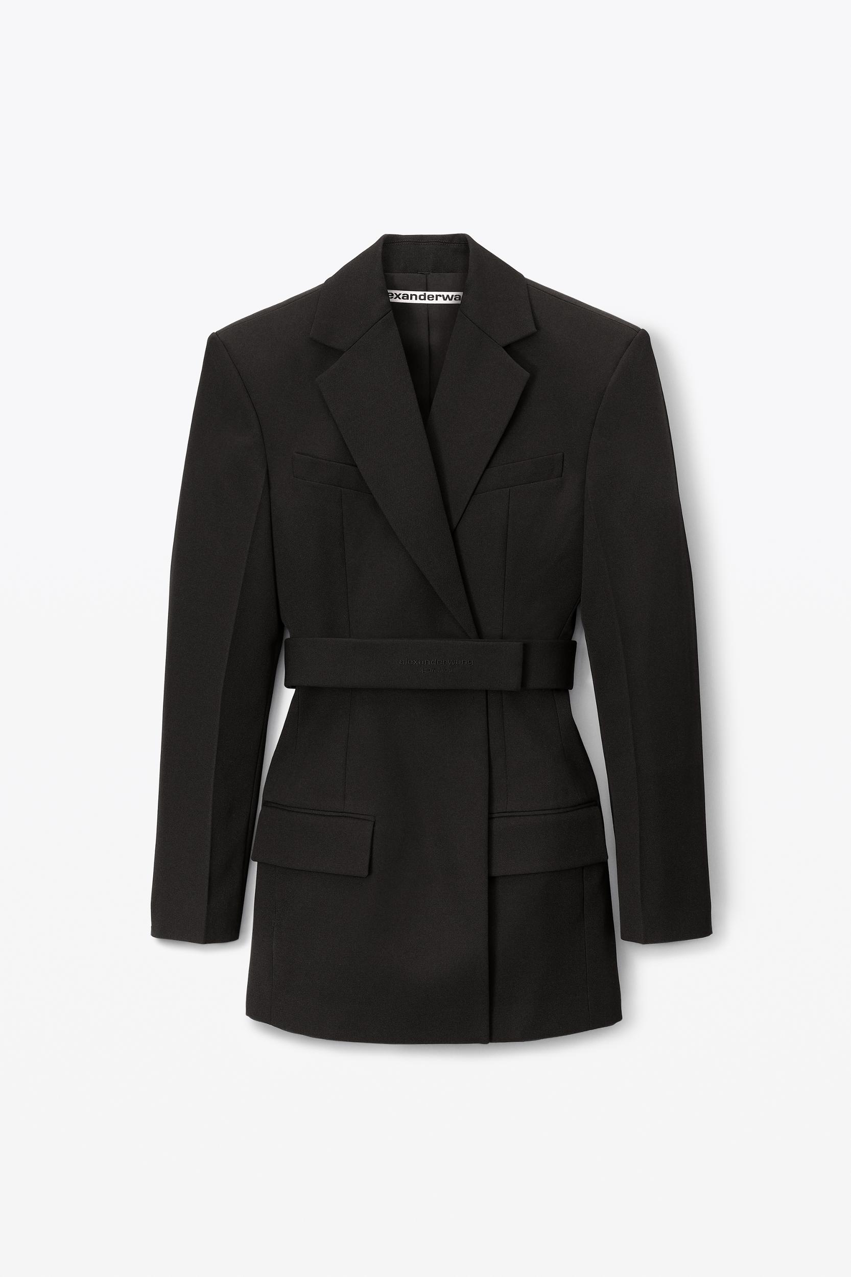 Belted Blazer Dress In Wool Tailoring Product Image