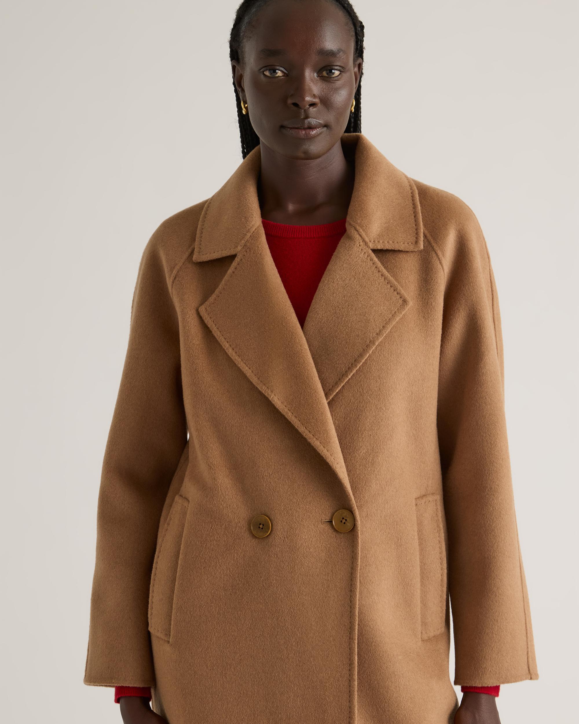 Quince | Women's Double-Faced Merino Wool Notched Lapel Coat Size XL Product Image