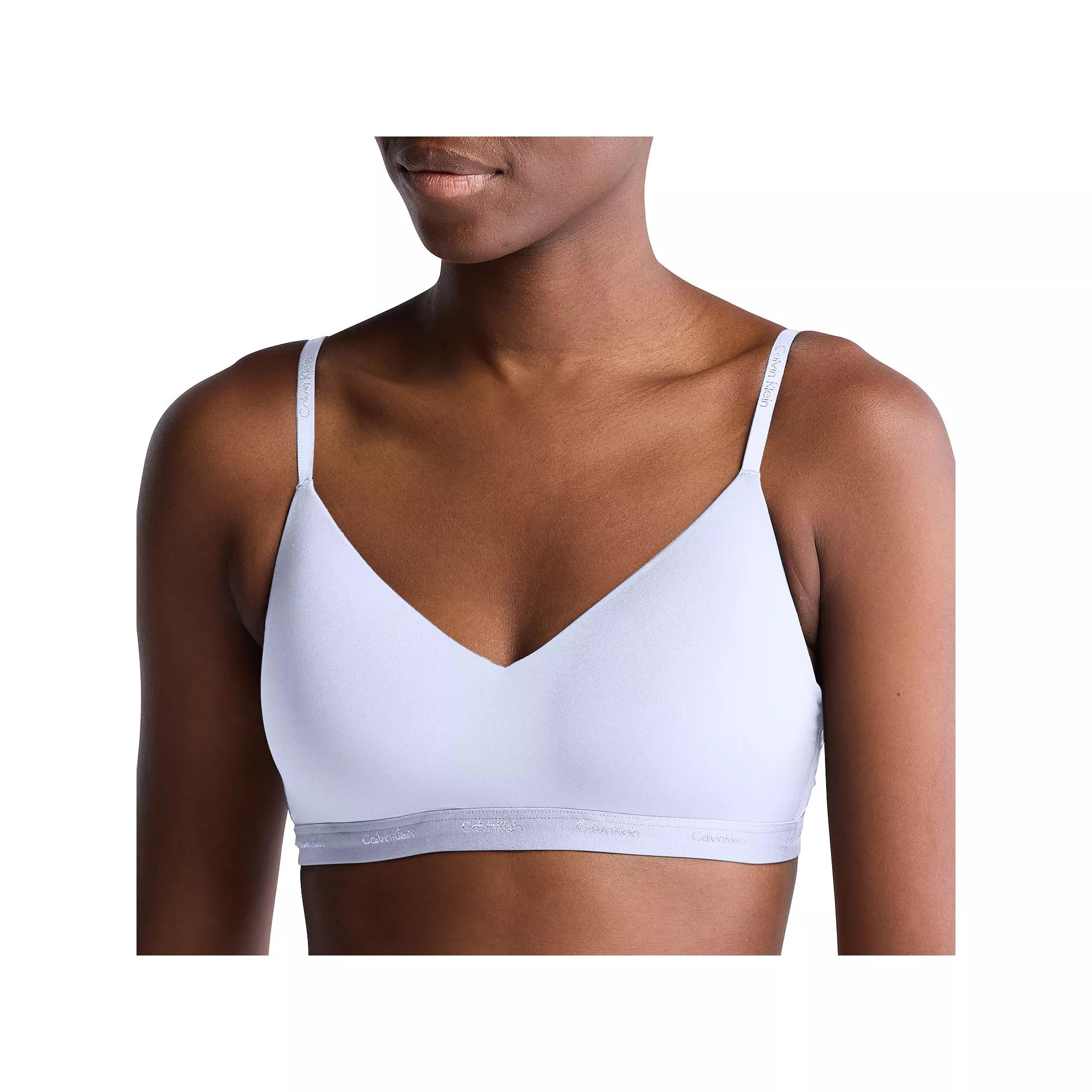 Calvin Klein Womens Form To Body Lightly Lined Bralette - Purple Product Image