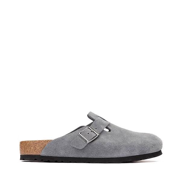 Mens Birkenstock Boston Soft Footbed Clog - Basalt Grey Product Image